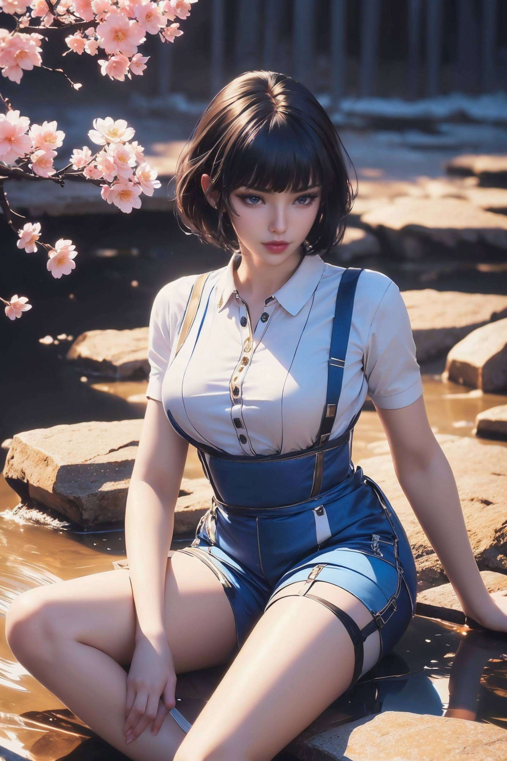 如同夜空中的星辰人物与背景的完美融合