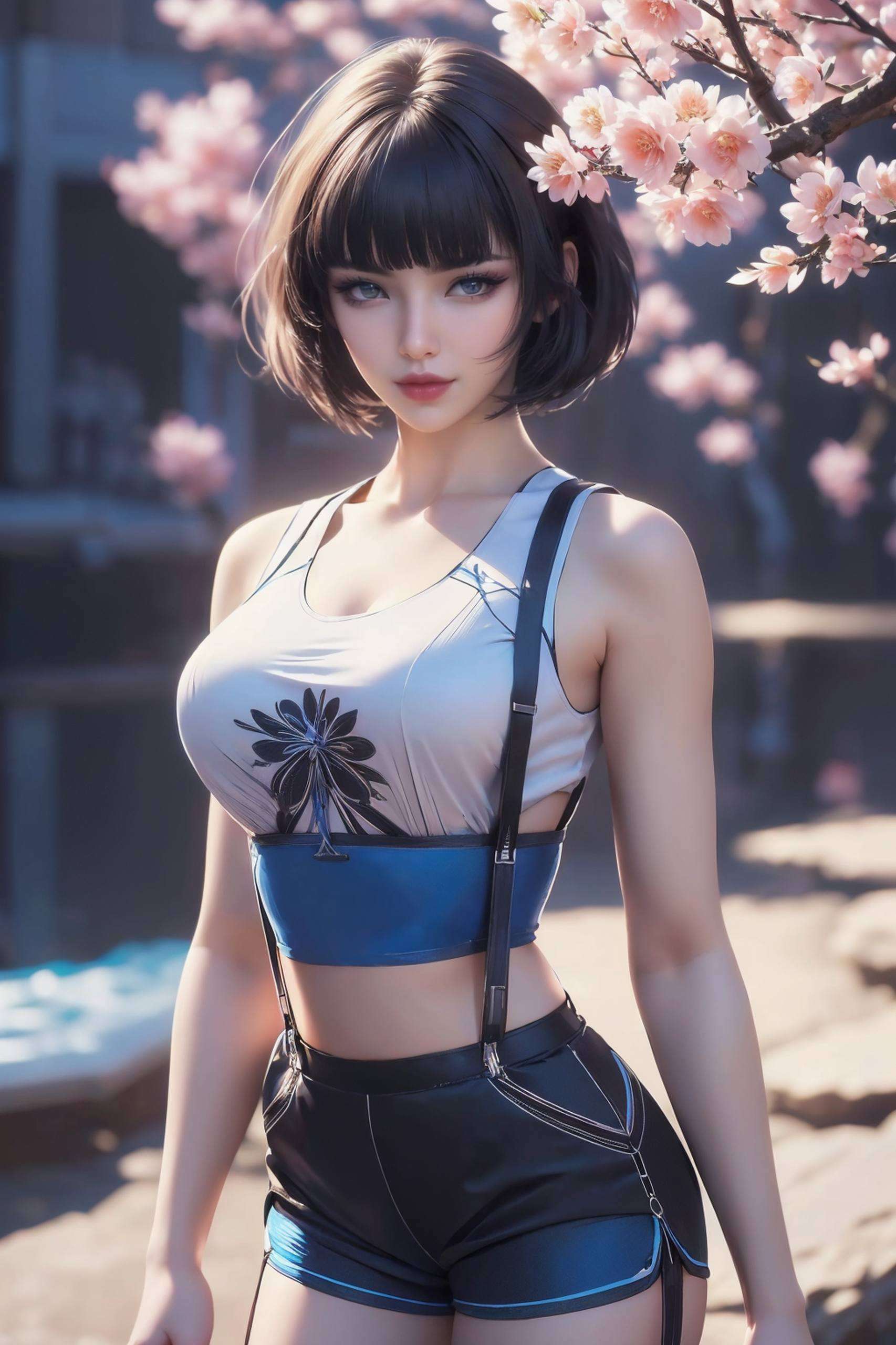 仿佛姬青从画中走出融合了古典油画的细腻质感与现代构图的美感