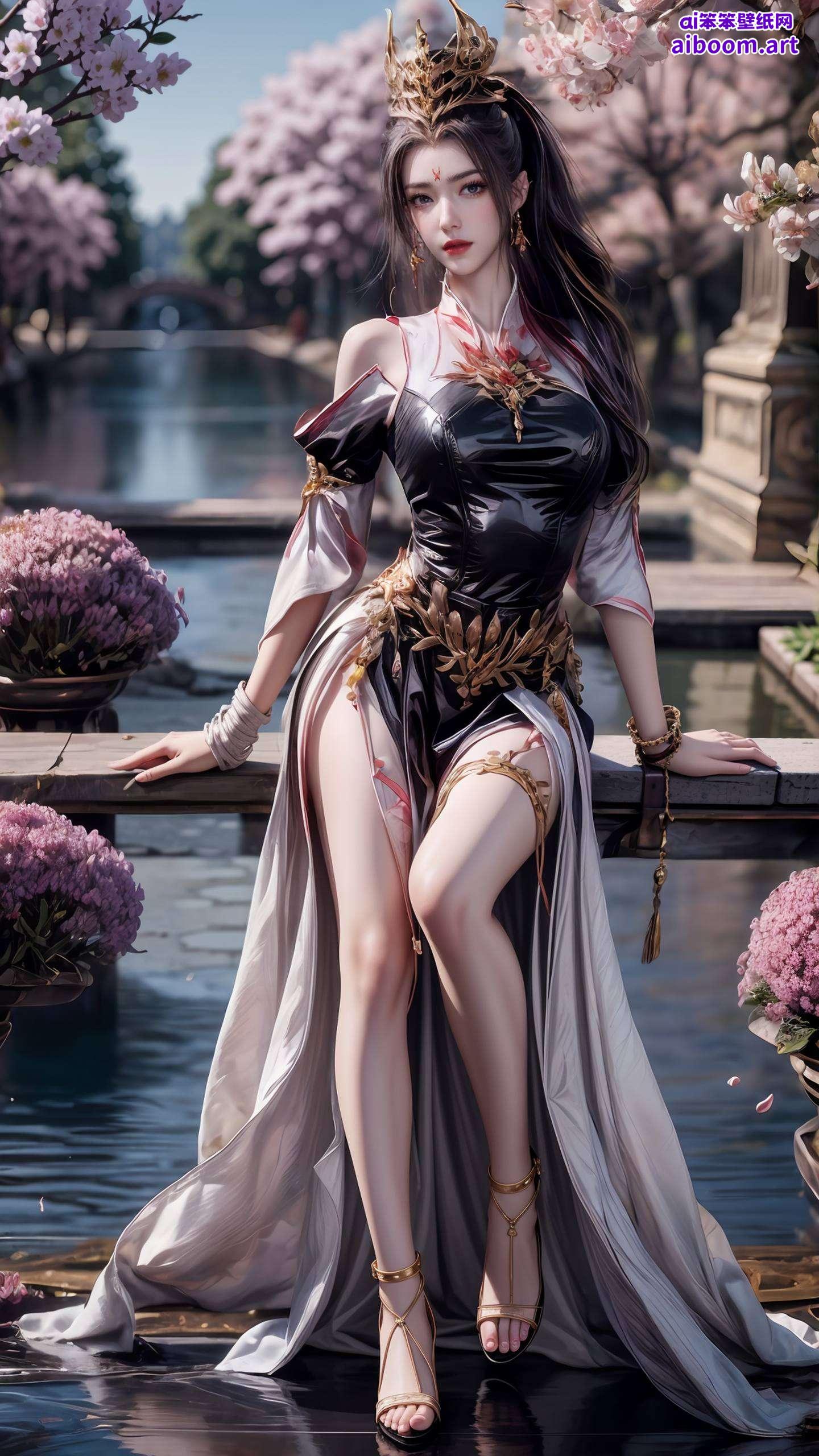 条纹交织间酒玖师叔的唯美古风壁纸