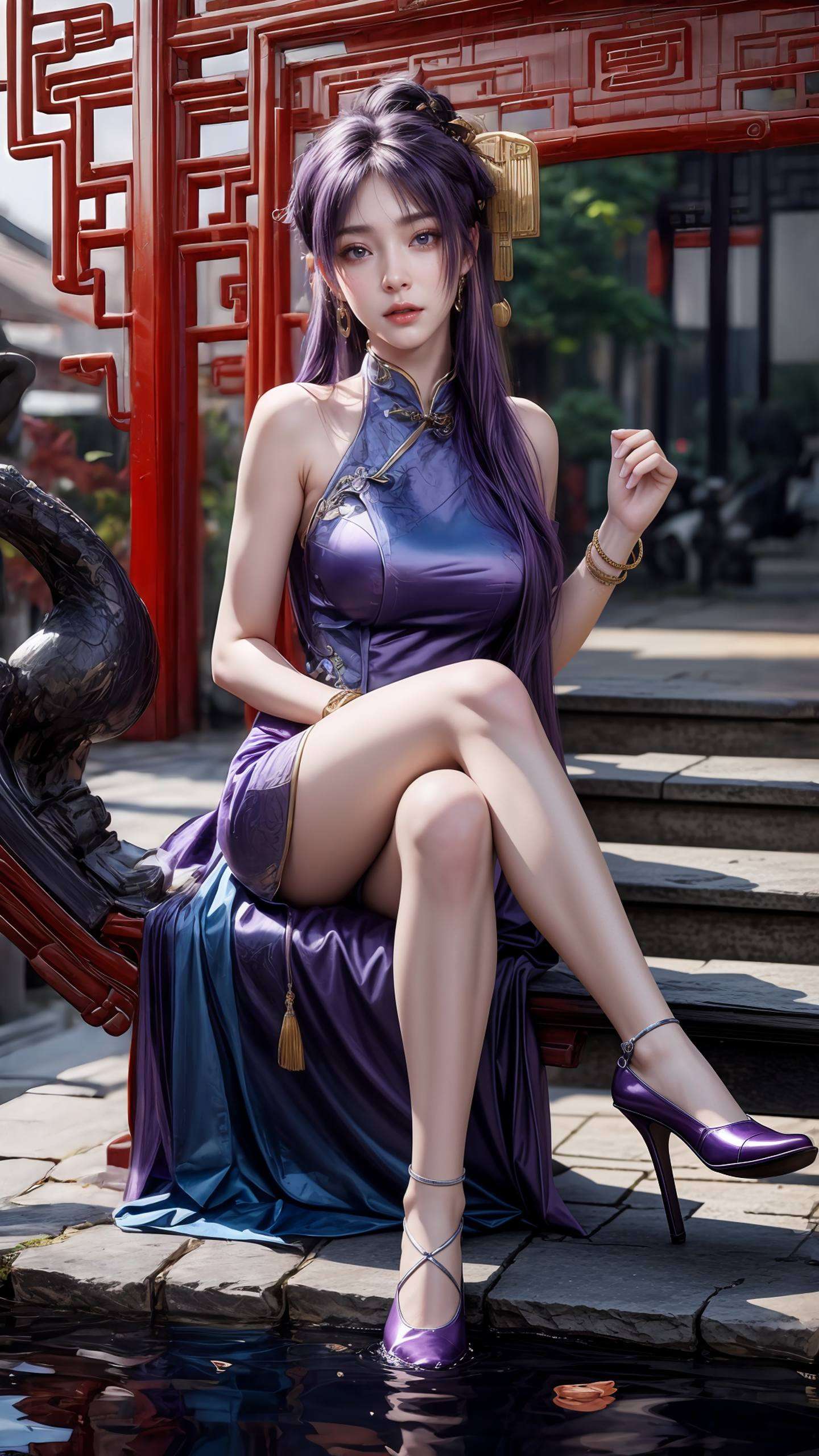 以国漫女神姬紫月为主题感受那份独特的温馨与浪漫