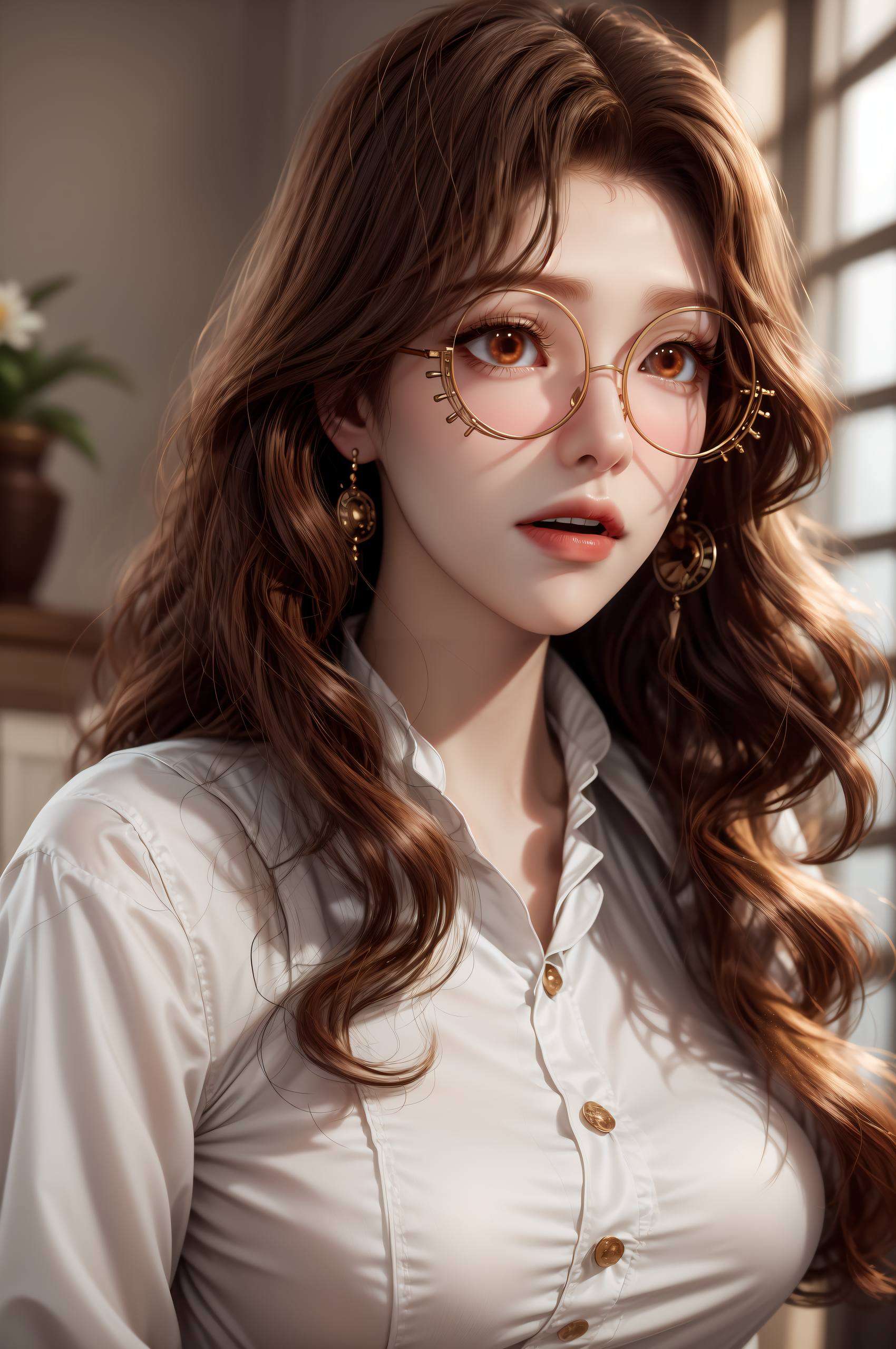 细腻的笔触描绘出她朦胧壁纸般的魅力仿佛置身于梦幻的国漫世界