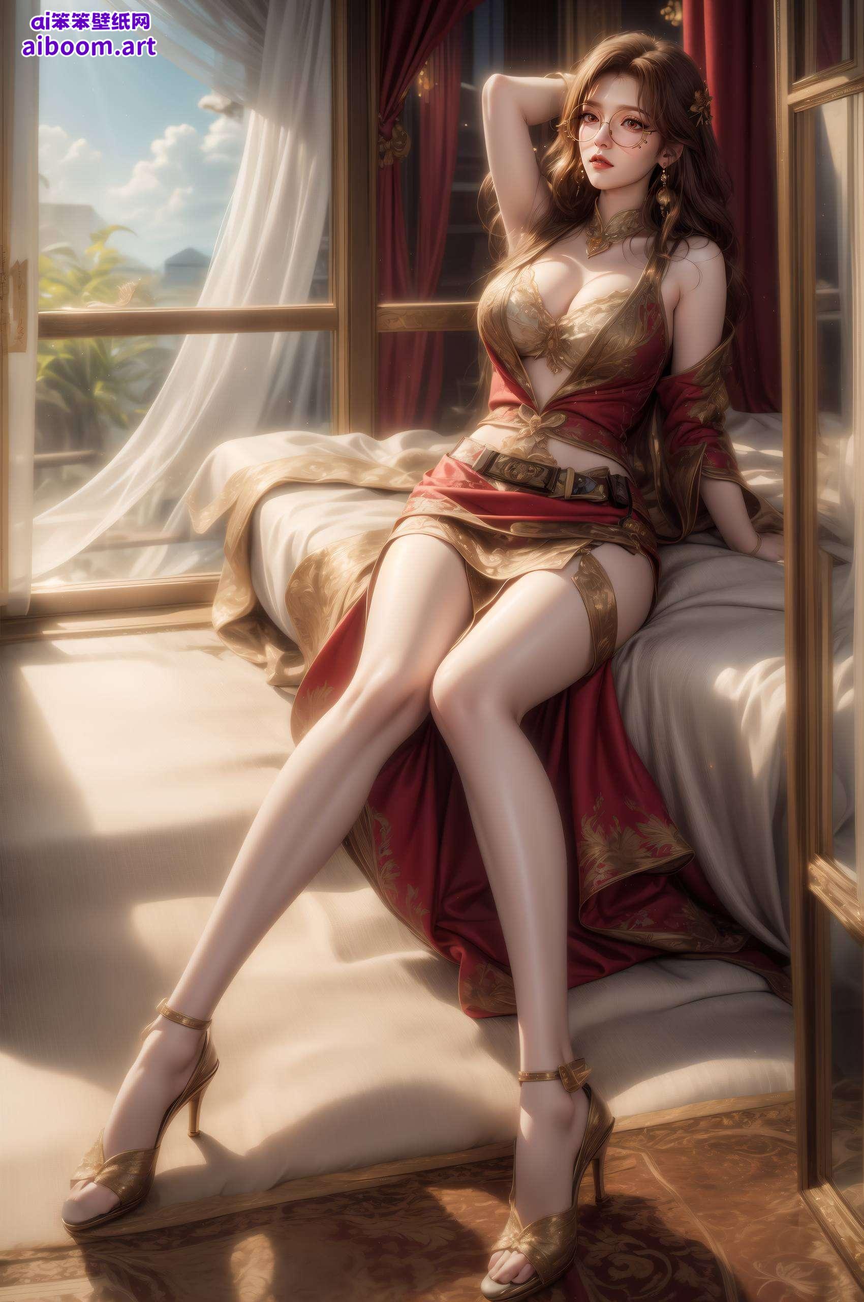 尽显艺术与科技的完美融合国漫女神Wallpaper橘子姐携最新AI建筑安卓桌面图片震撼来袭！每一砖一瓦