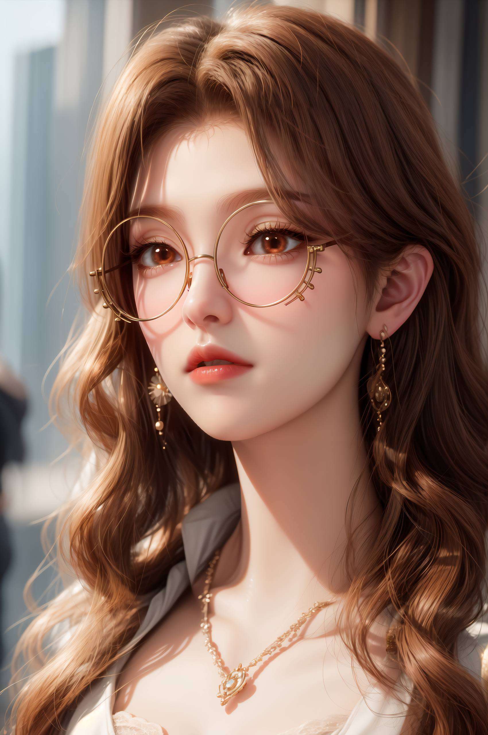 AI绘画的精湛技艺打造出这张超好看的IPad国漫美女ins风壁纸