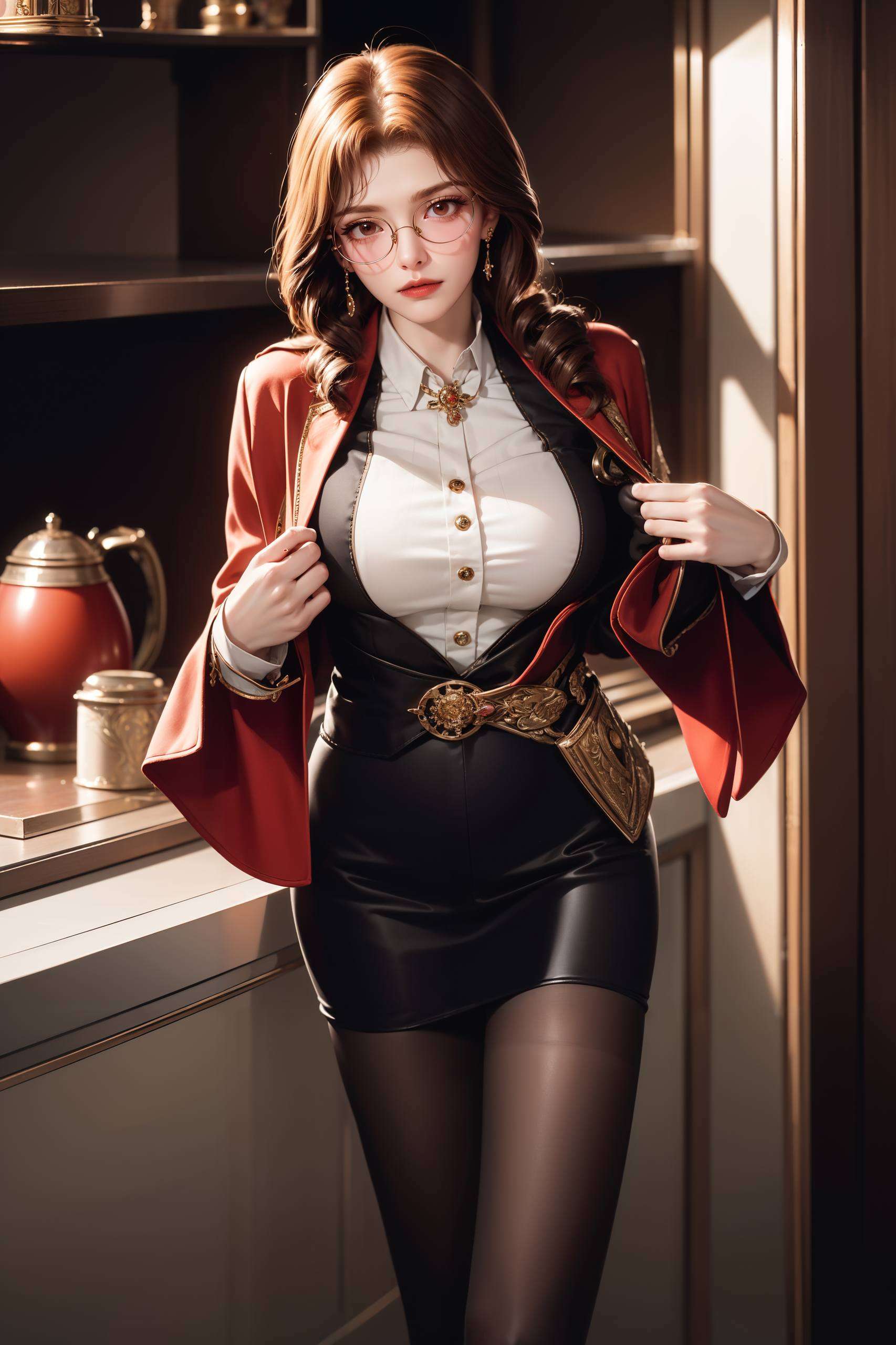 裸妆壁纸如同穿越时空的赛博朋克精灵