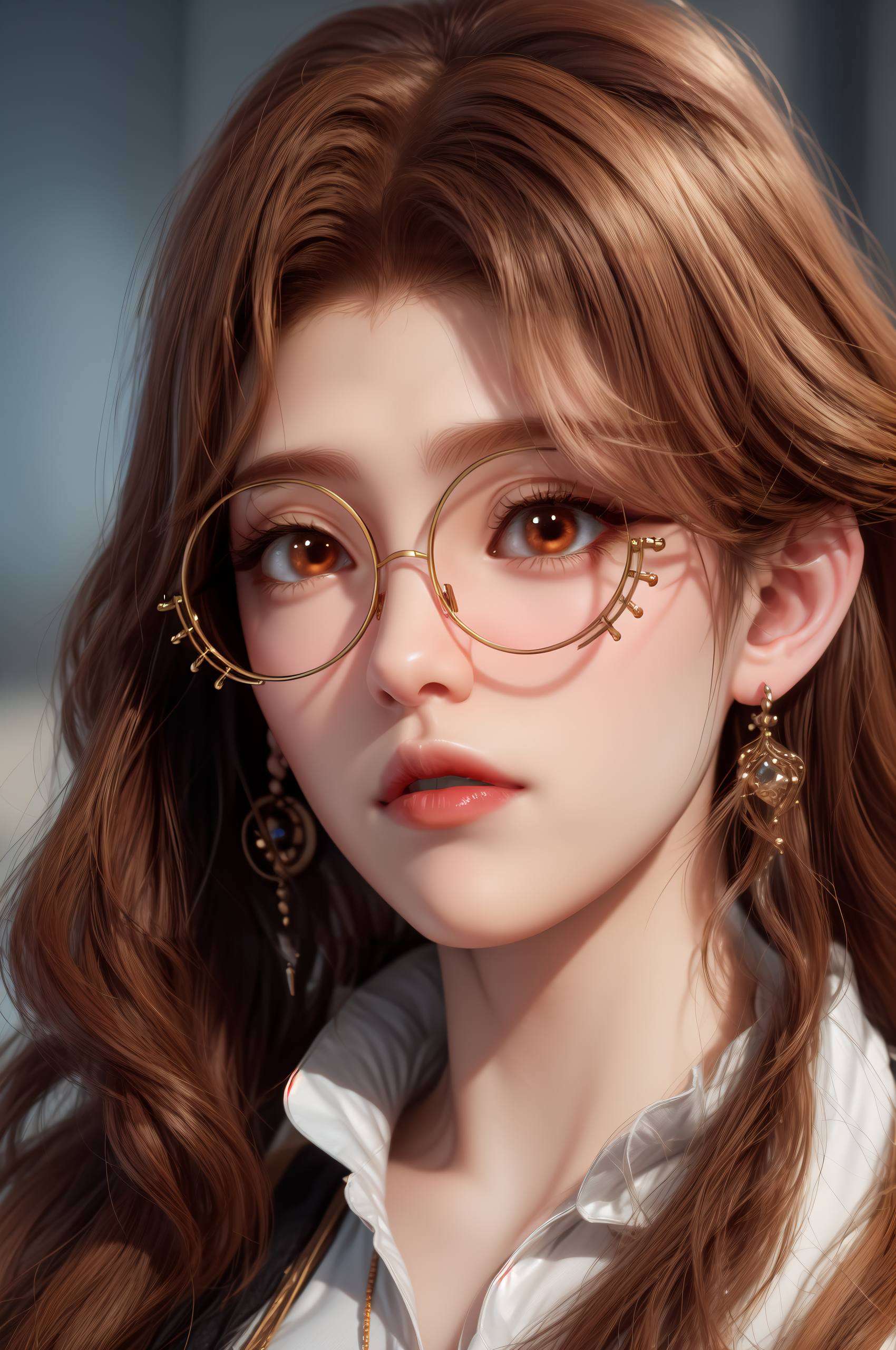 全屏AI绘画的二次元国漫女神细腻笔触描绘出令人心动的细节