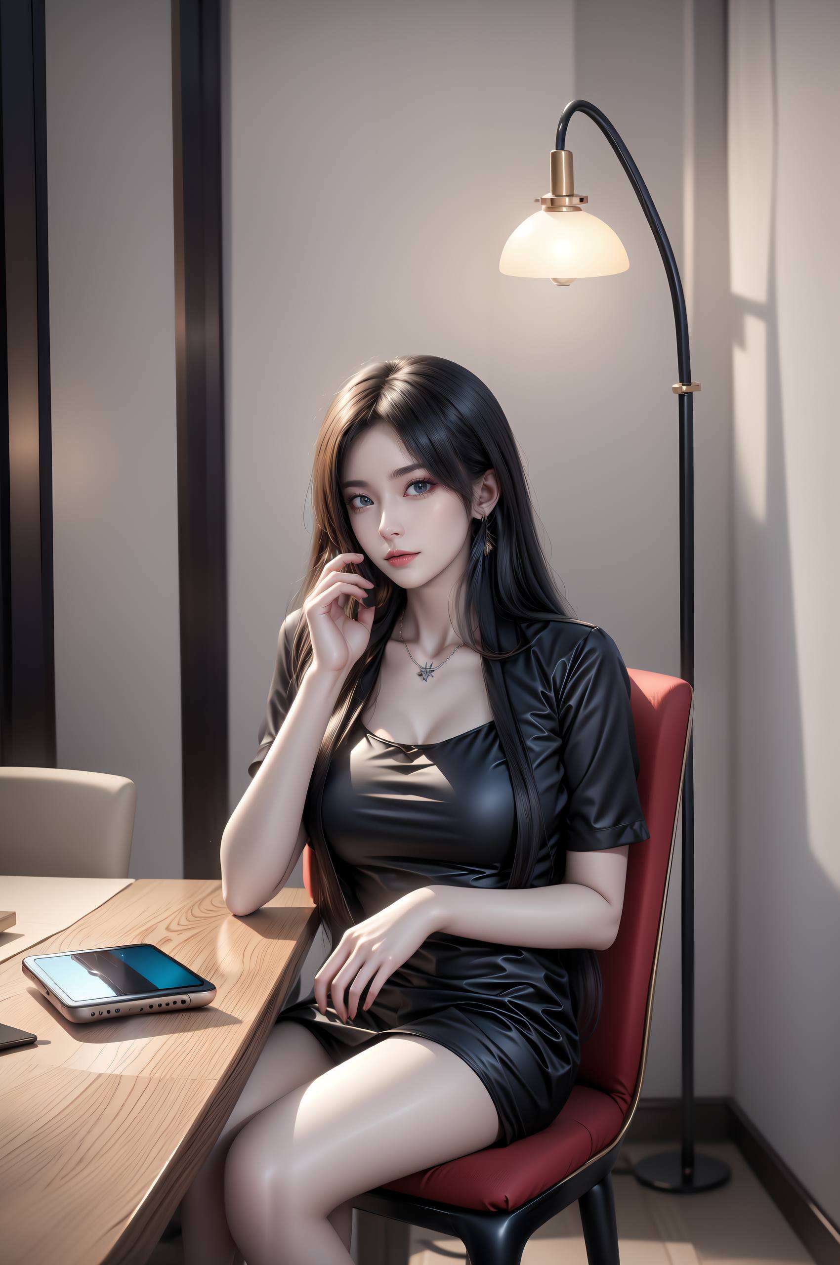 这张全屏AI绘画动作素材免费壁纸包高清画质