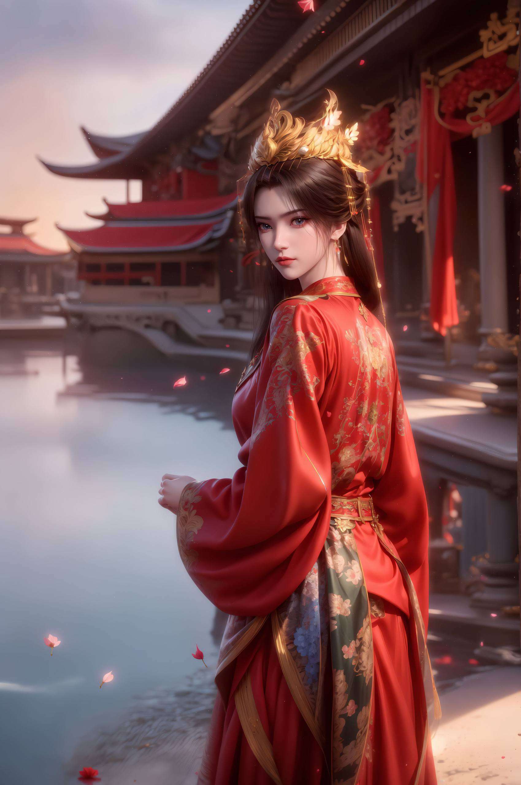 仿佛能感受到水波的荡漾与女神的灵动以国漫美人李慕婉的泳装形象为主题