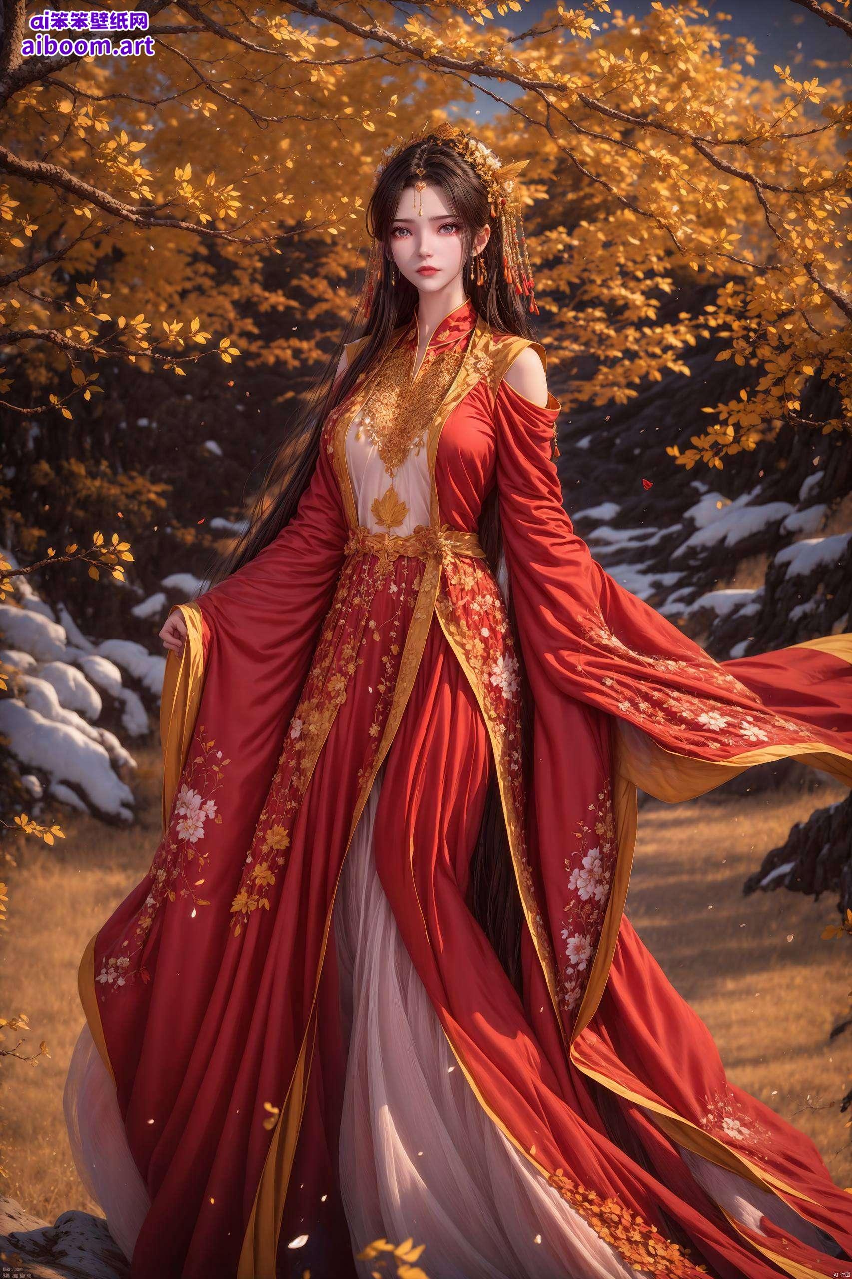 融入了古香古色的意境展现出她柔美中带着坚定的气质