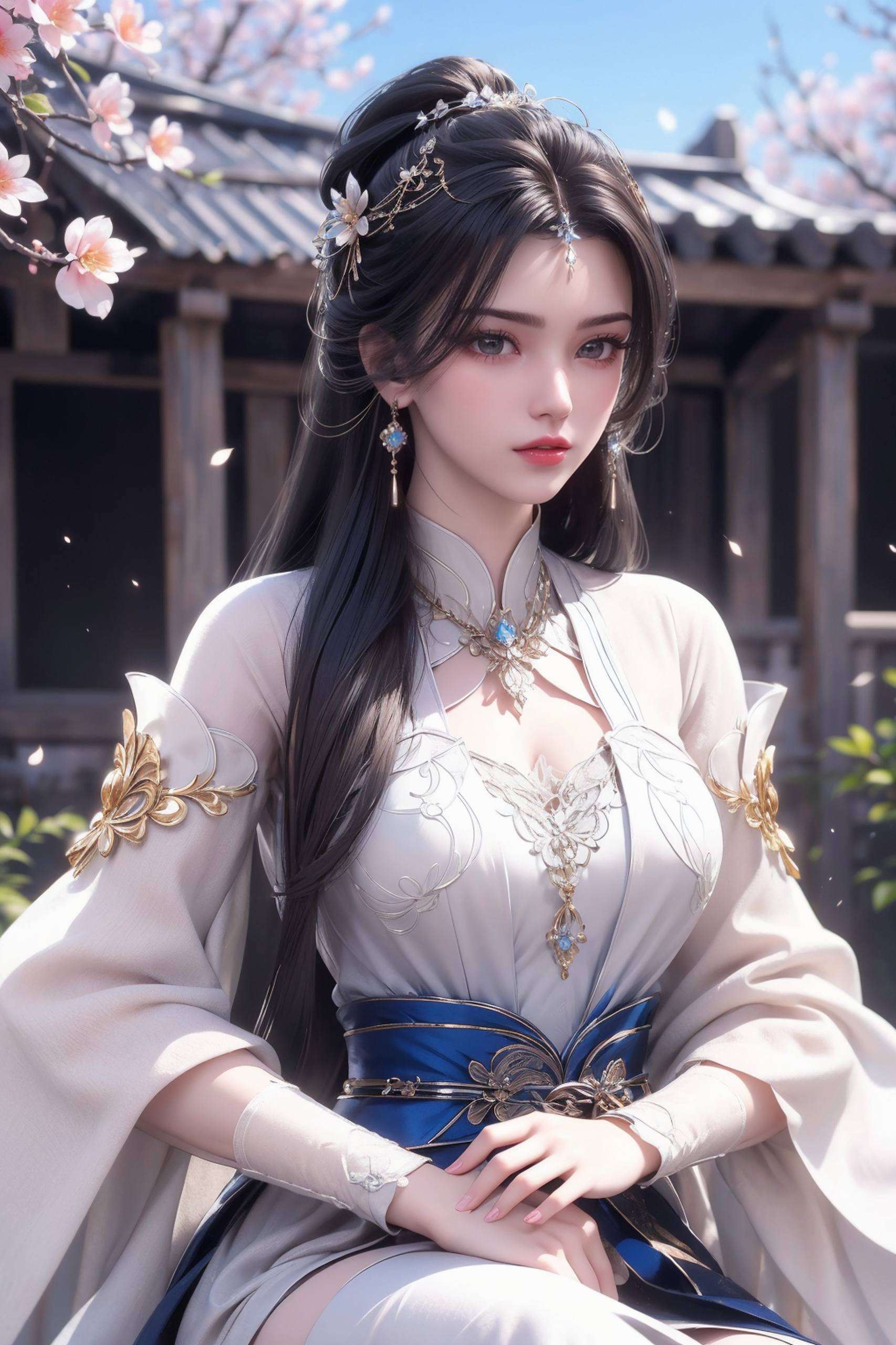 以不规则设计融入iPad简洁壁纸这张AI绘画人物微笑素材