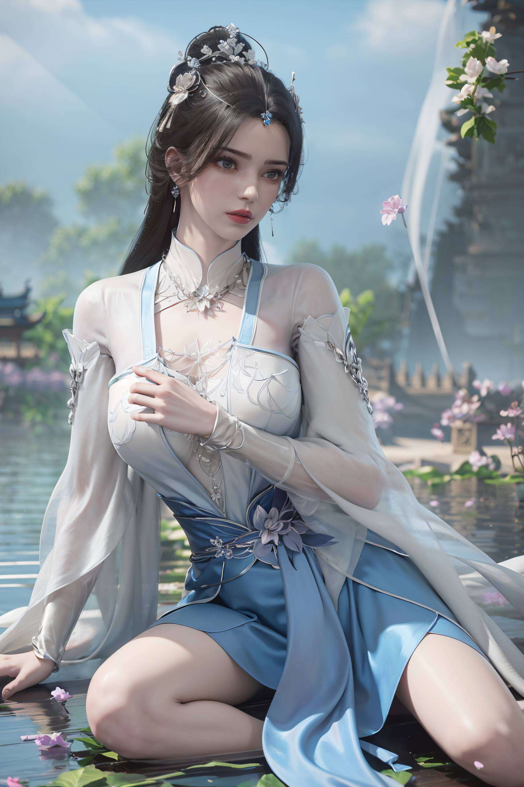 以李慕婉的横屏高清形象为主题每一次点亮屏幕