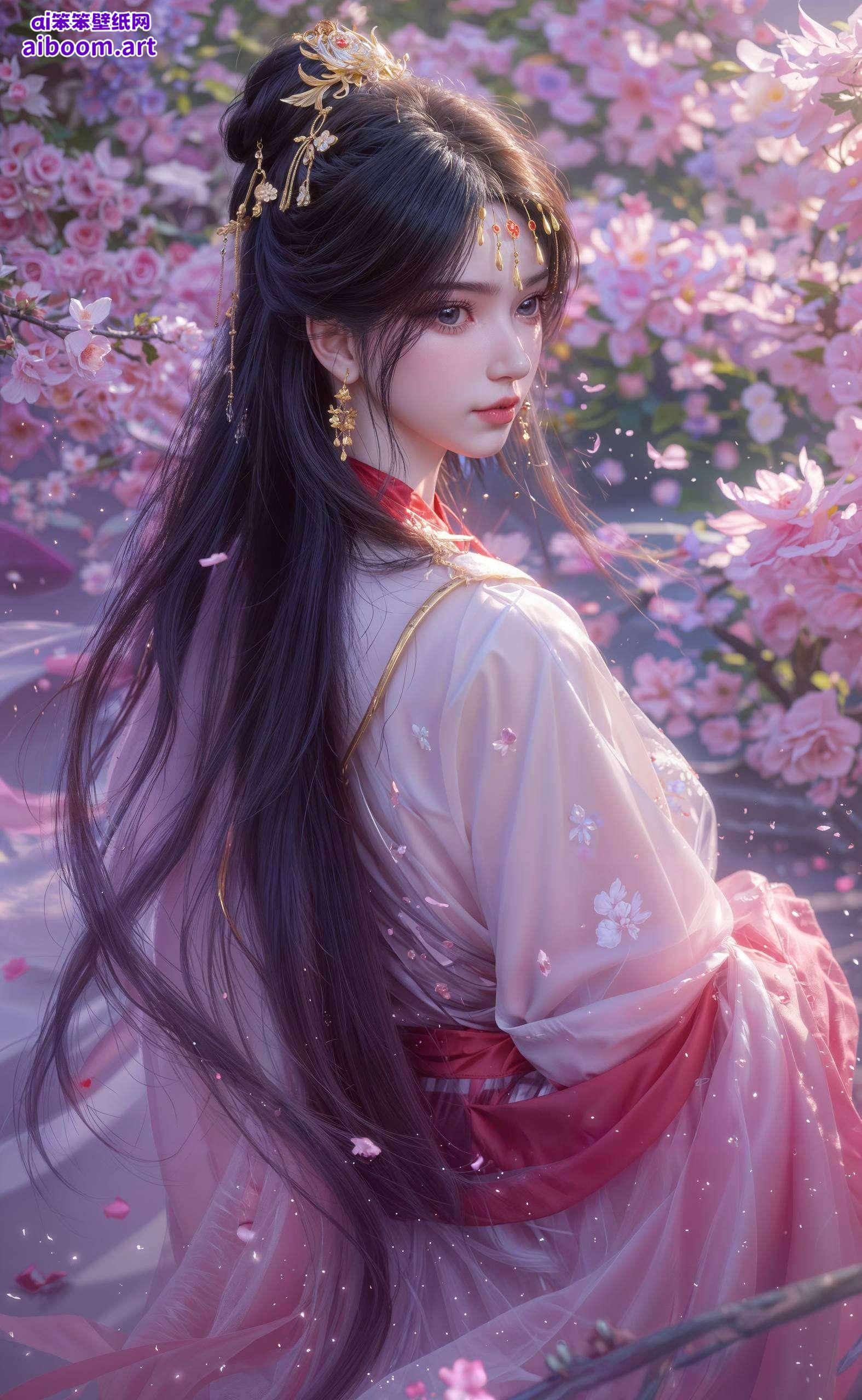 将国漫女神李慕婉化为赛博朋克风的高清动态壁纸即可让婉约柔情的李慕婉在桌面上灵动起舞