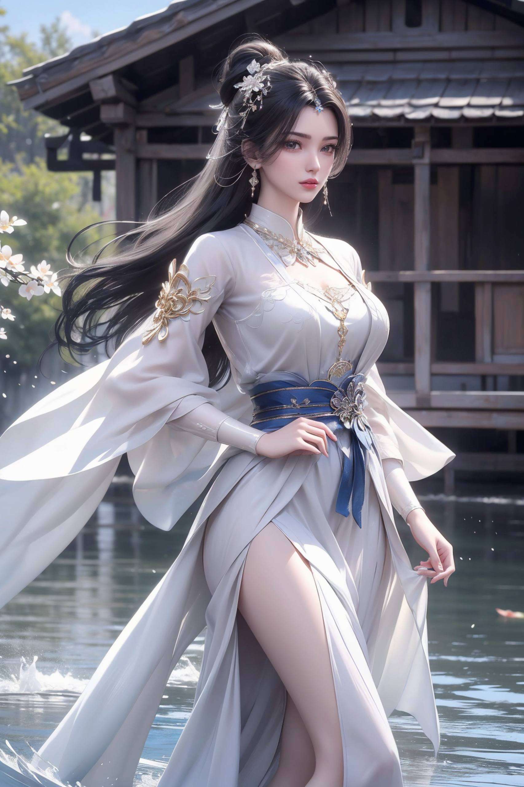 动态之美跃然屏上这张4K高清国漫美女壁纸