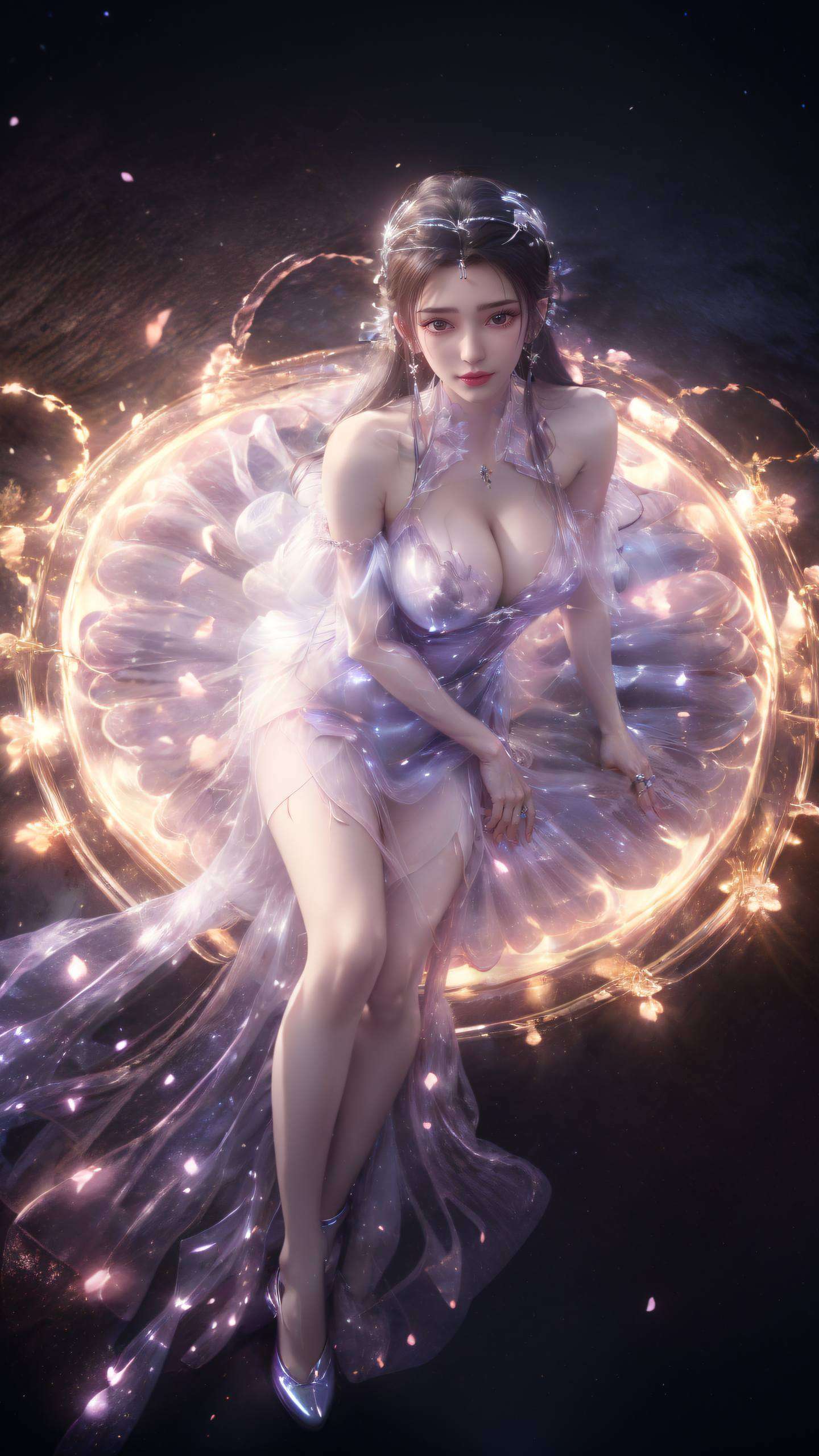 AI绘画的细腻笔触与背景参考图的鲜明对比为你的手机增添一抹独特的风采