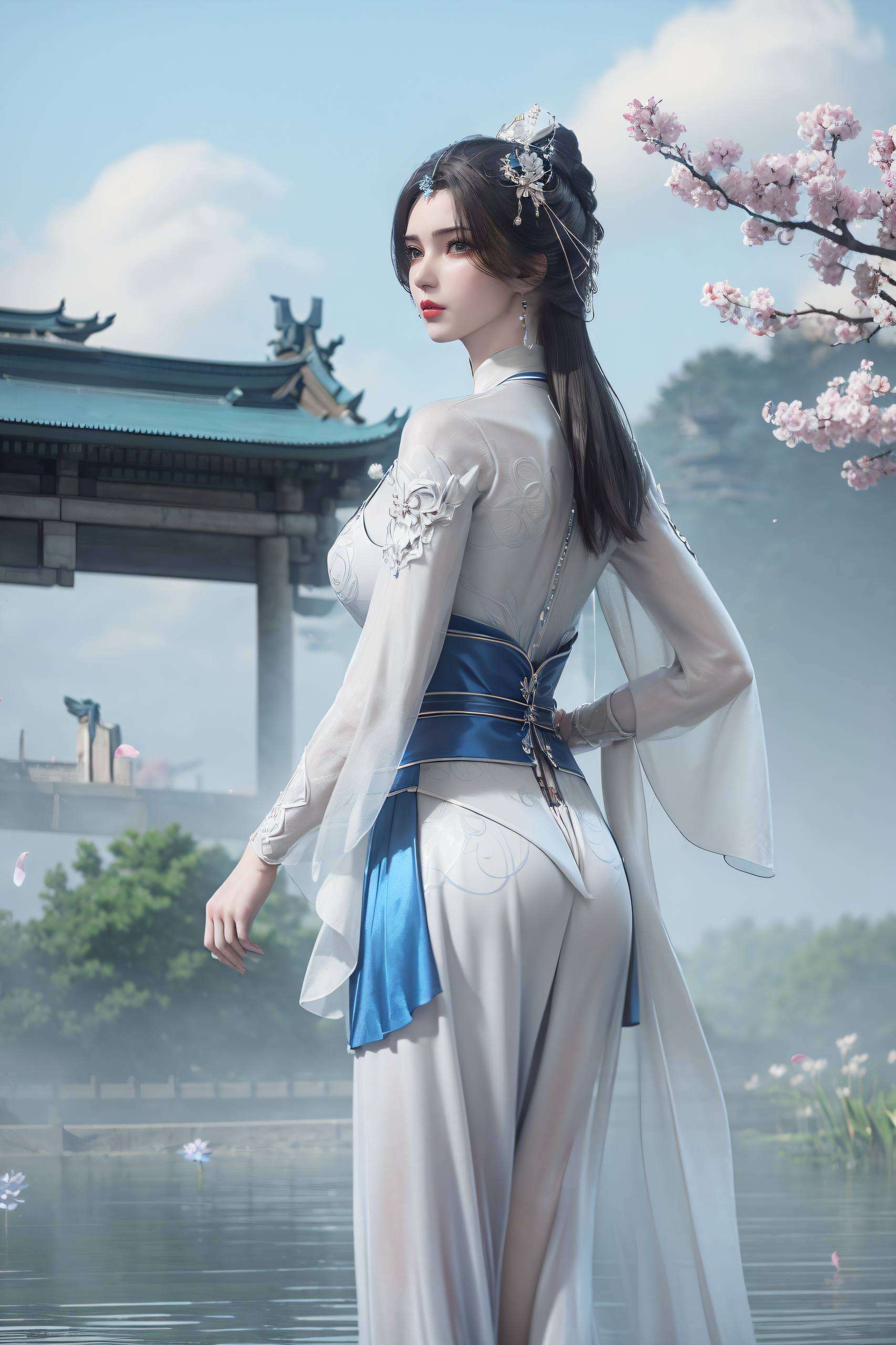 李慕婉与王林的深情交织化作一幅幅精美的棋盘格壁纸