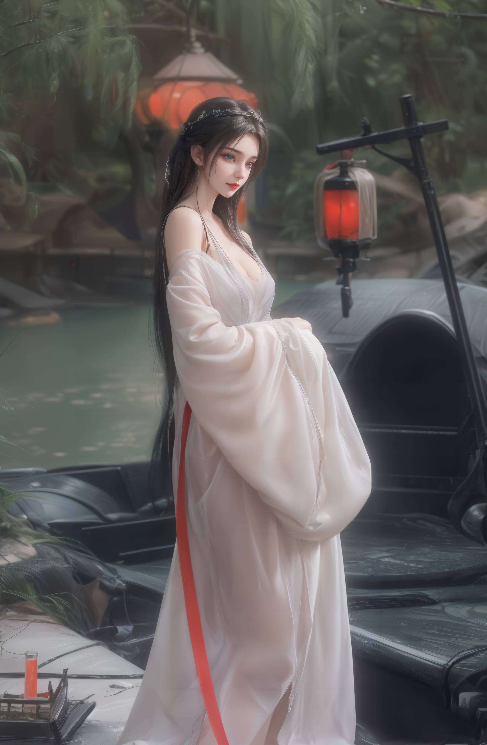 以极简风格呈现这张由李慕婉精心制作的电脑国漫美女壁纸