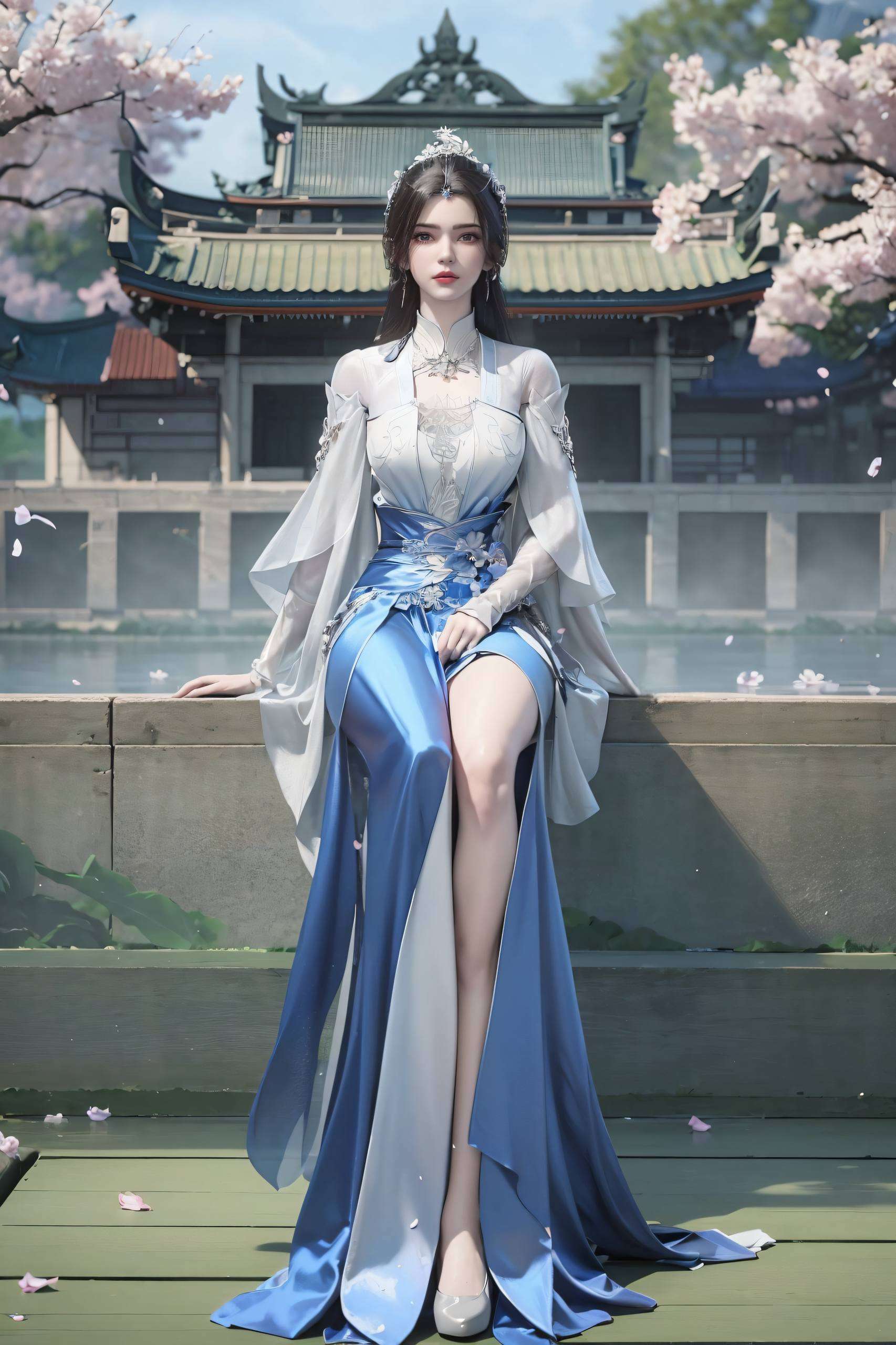 这张AI绘画角色pose素材细节精致