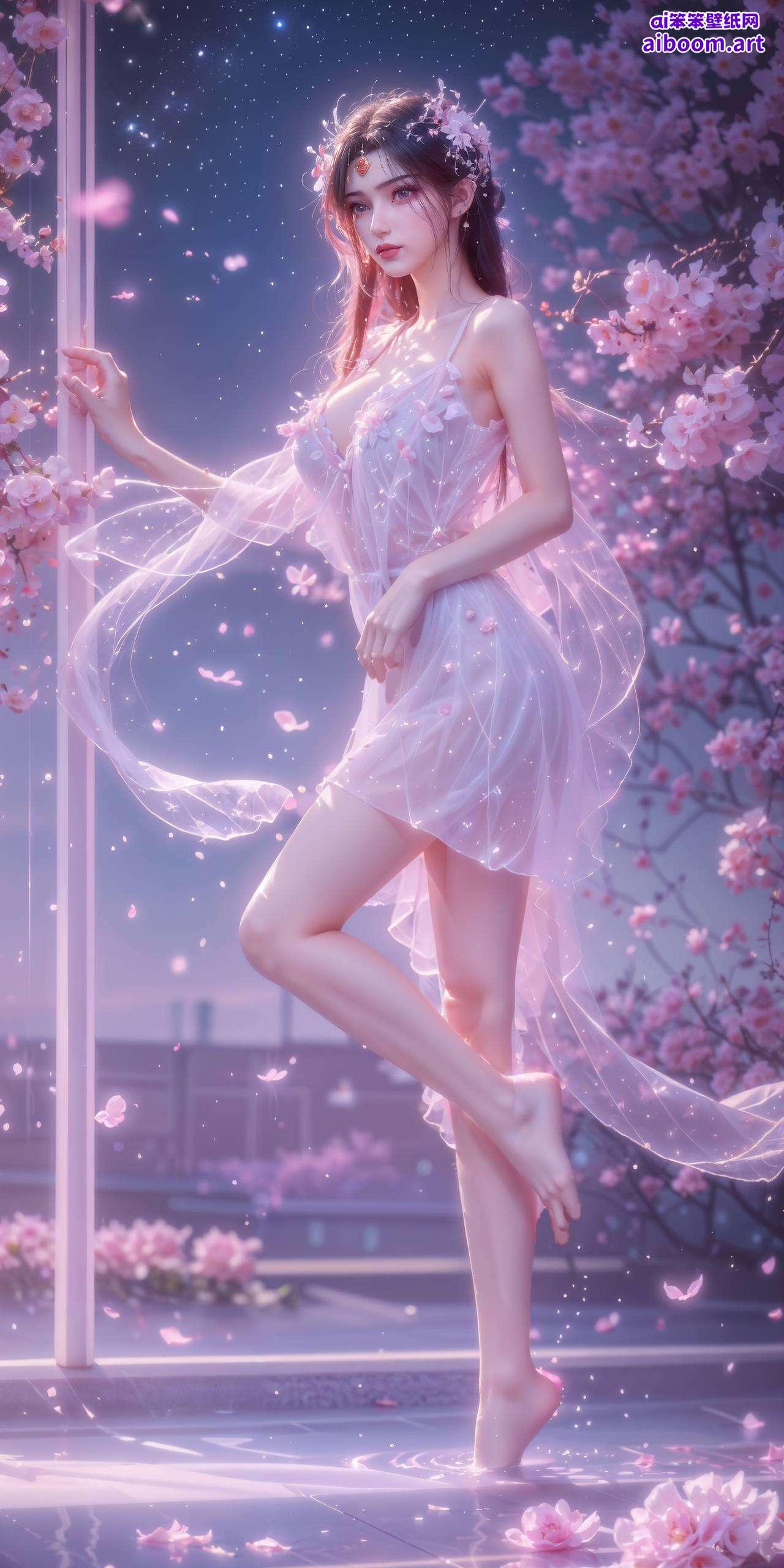 女主婉约飘逸为你的电脑桌面增添一抹仙韵雅致