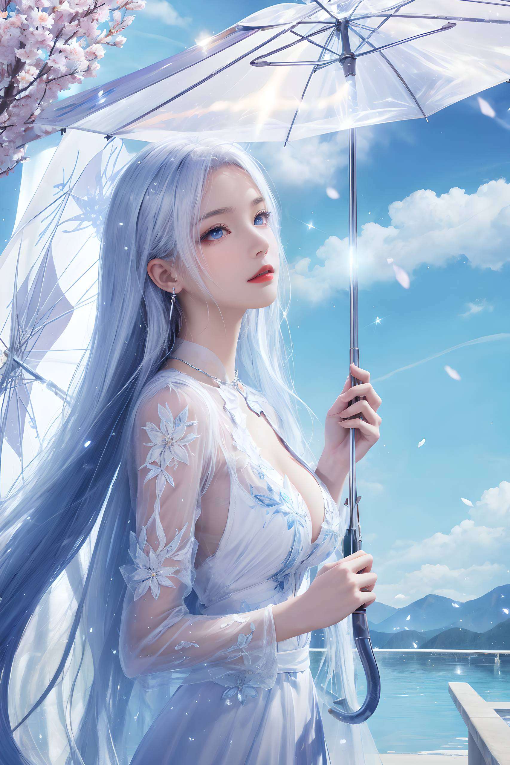 每一帧都是精心打造的唯美画面这张高清AI人物神态素材点阵壁纸