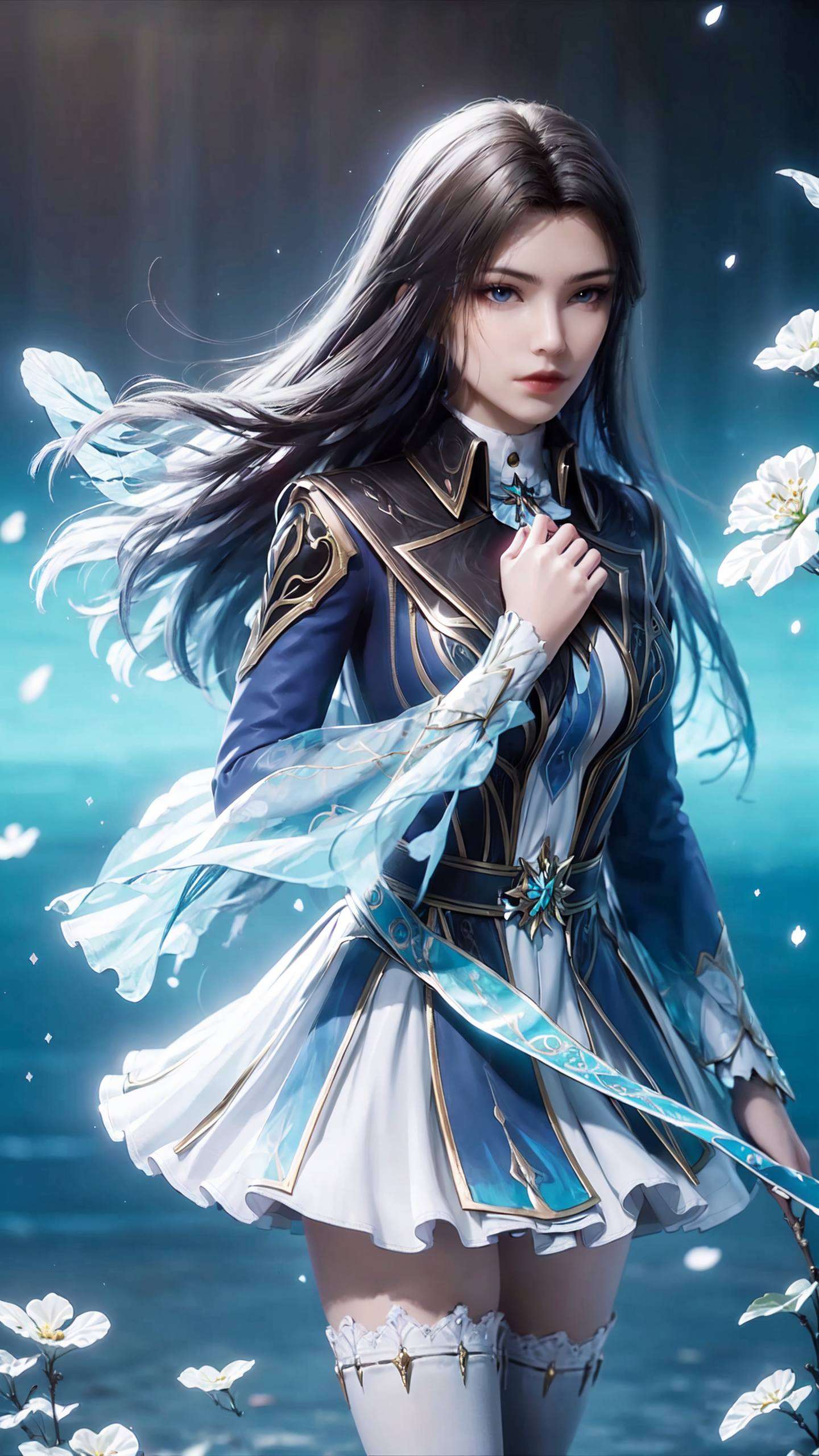 将她的灵动身姿展现得淋漓尽致穿梭于绚丽光影之间