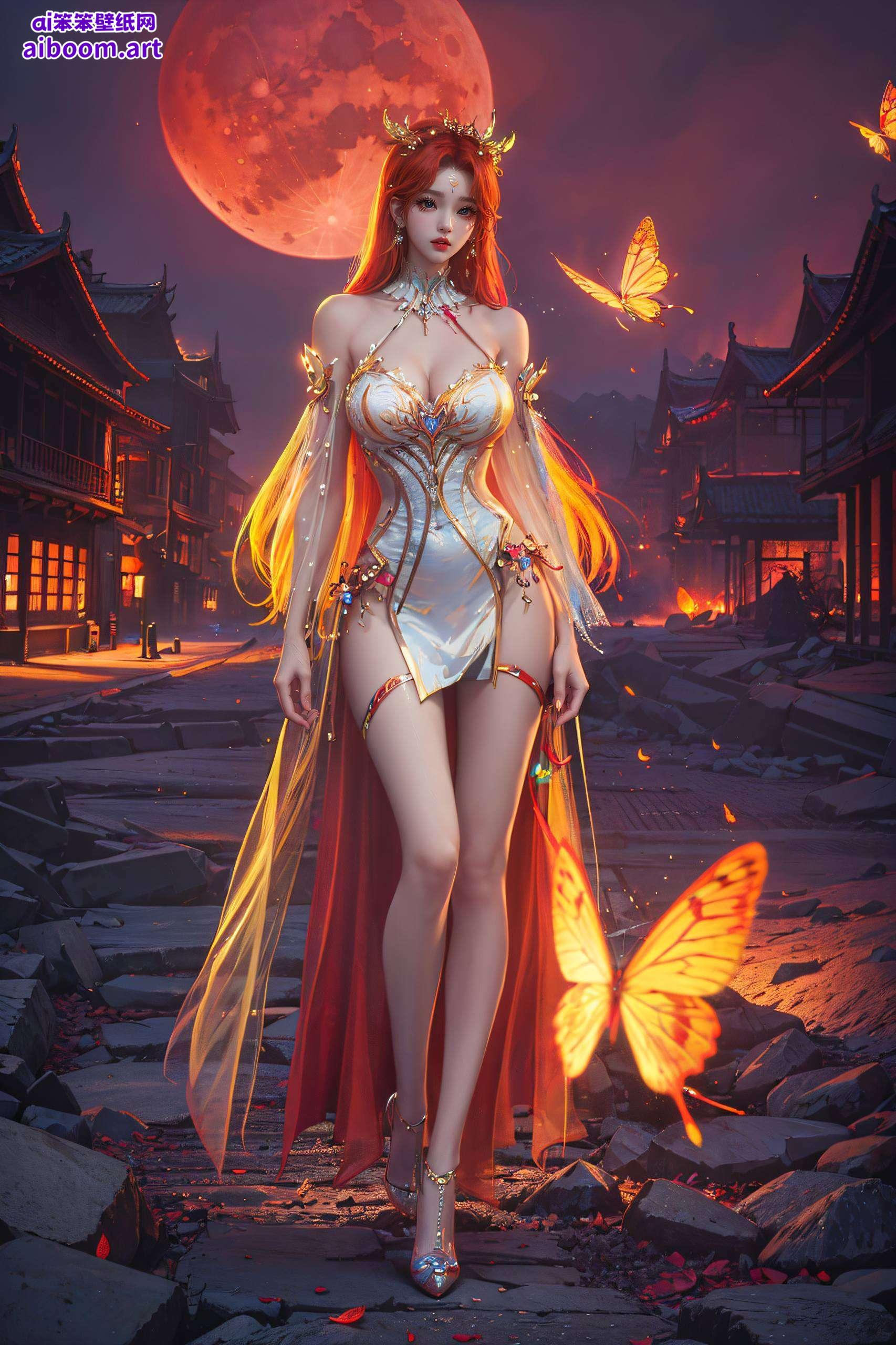 陪伴你的每一个日常这张高分辨率丝绒iPhone国漫女神唯美手机壁纸