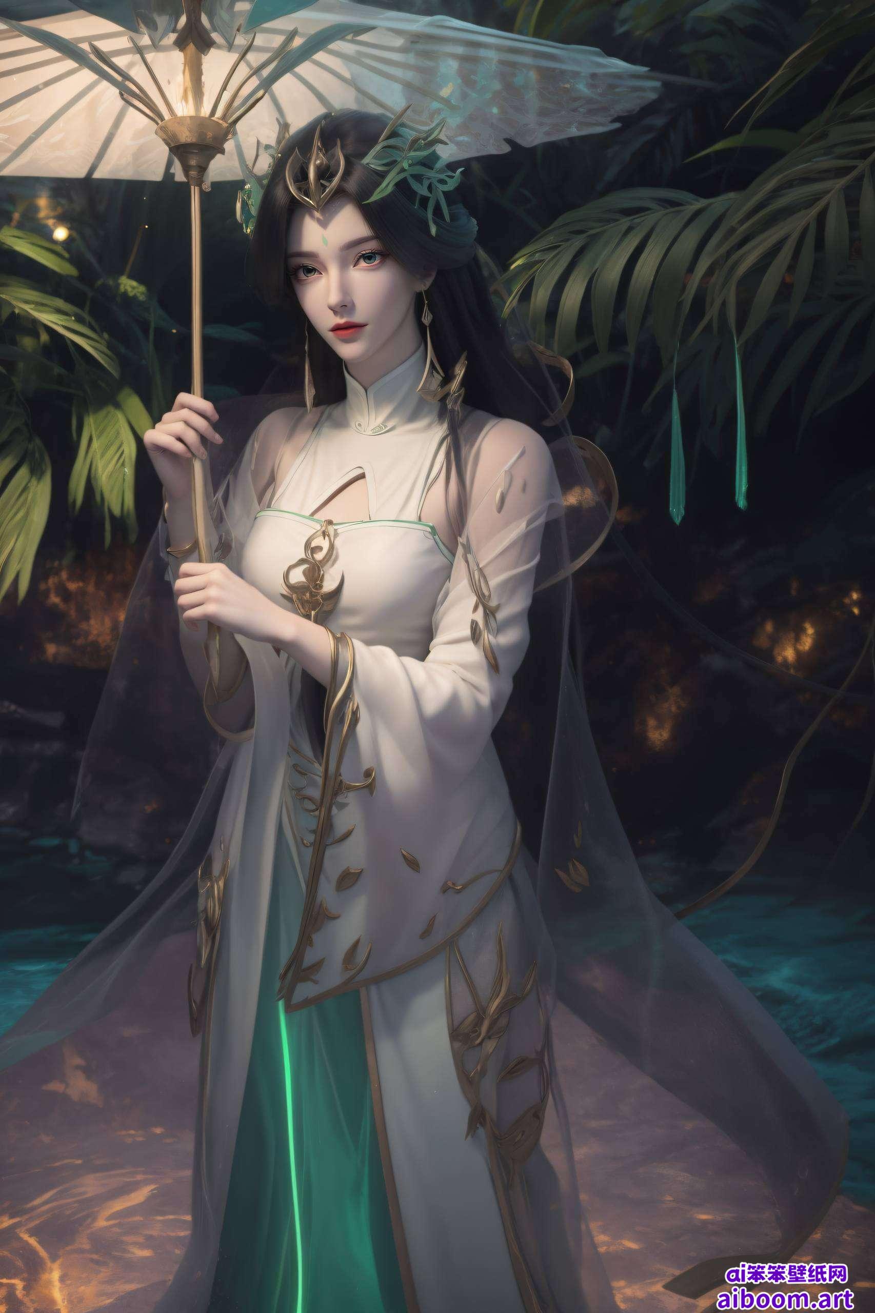 细腻的笔触捕捉柳神的每一个细节以国漫美女柳神的魅力形象为主题