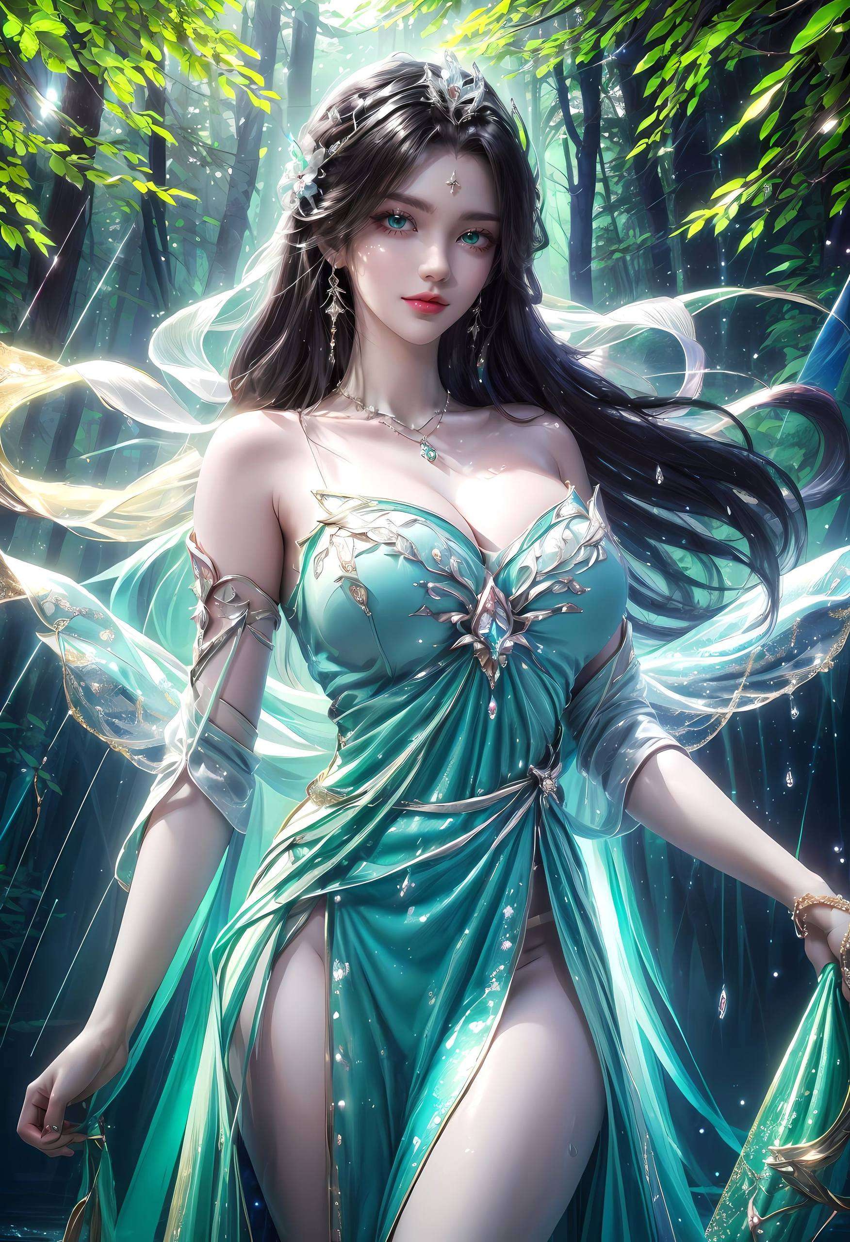 国漫女主棋盘格4K高清炫彩柳神动态锁屏壁纸