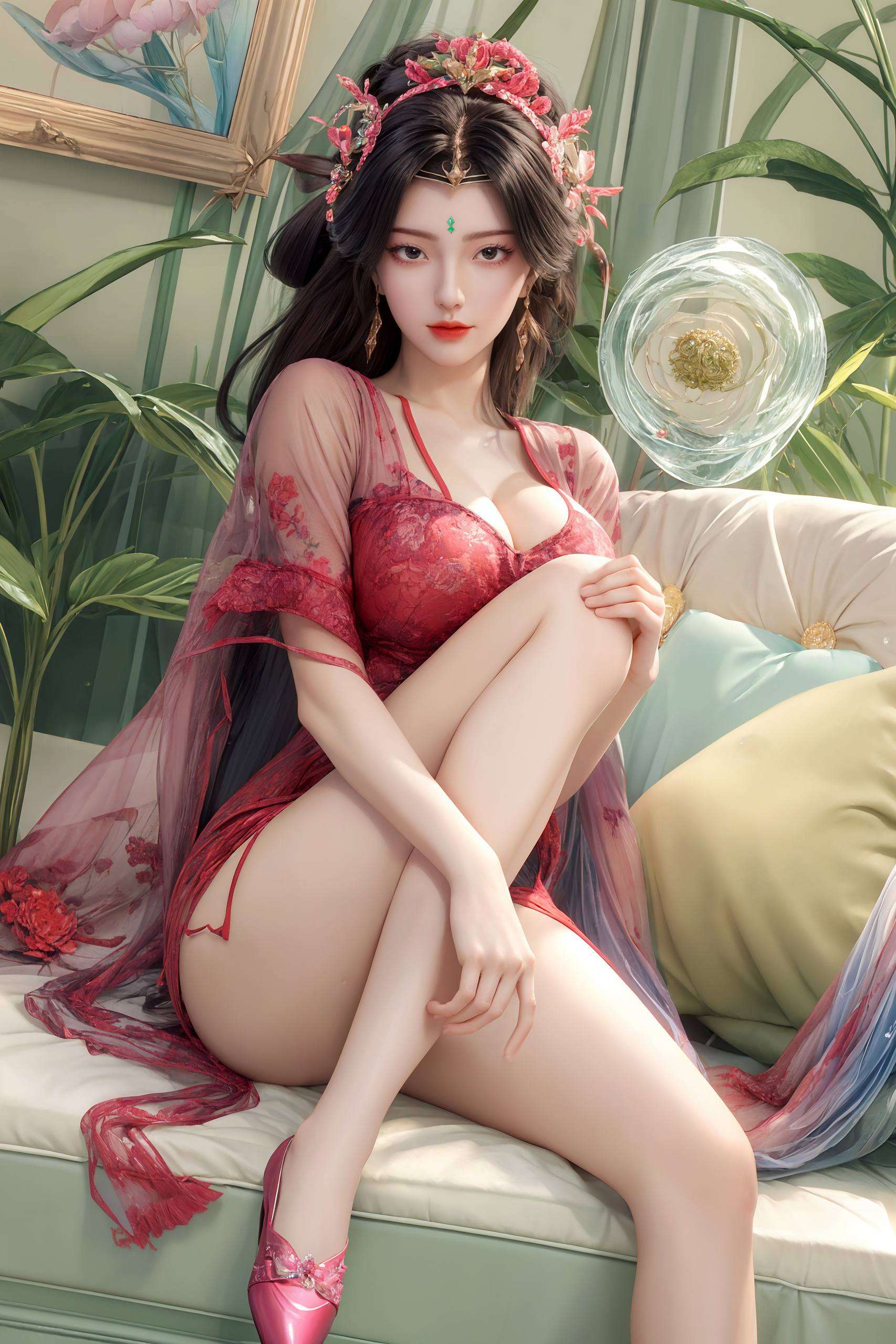 融合了国漫的独特韵味与民族风的细腻风情伴着淡淡的花香