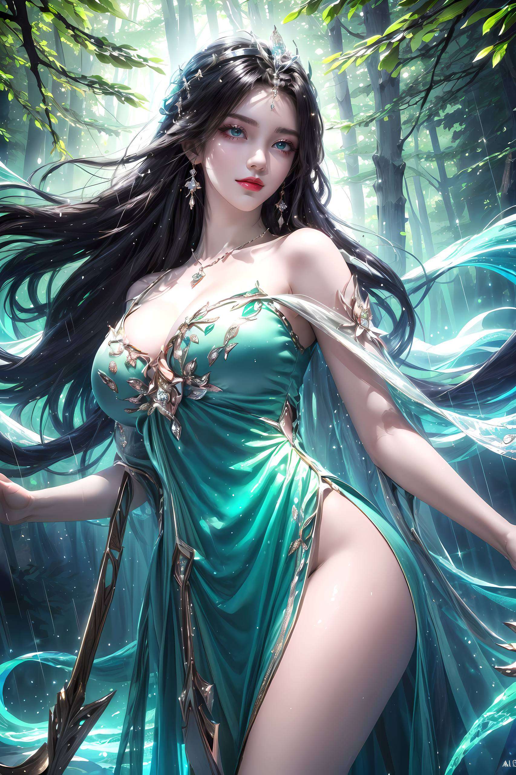 国漫美女的婉约神韵古风之美与现代手机屏幕完美融合