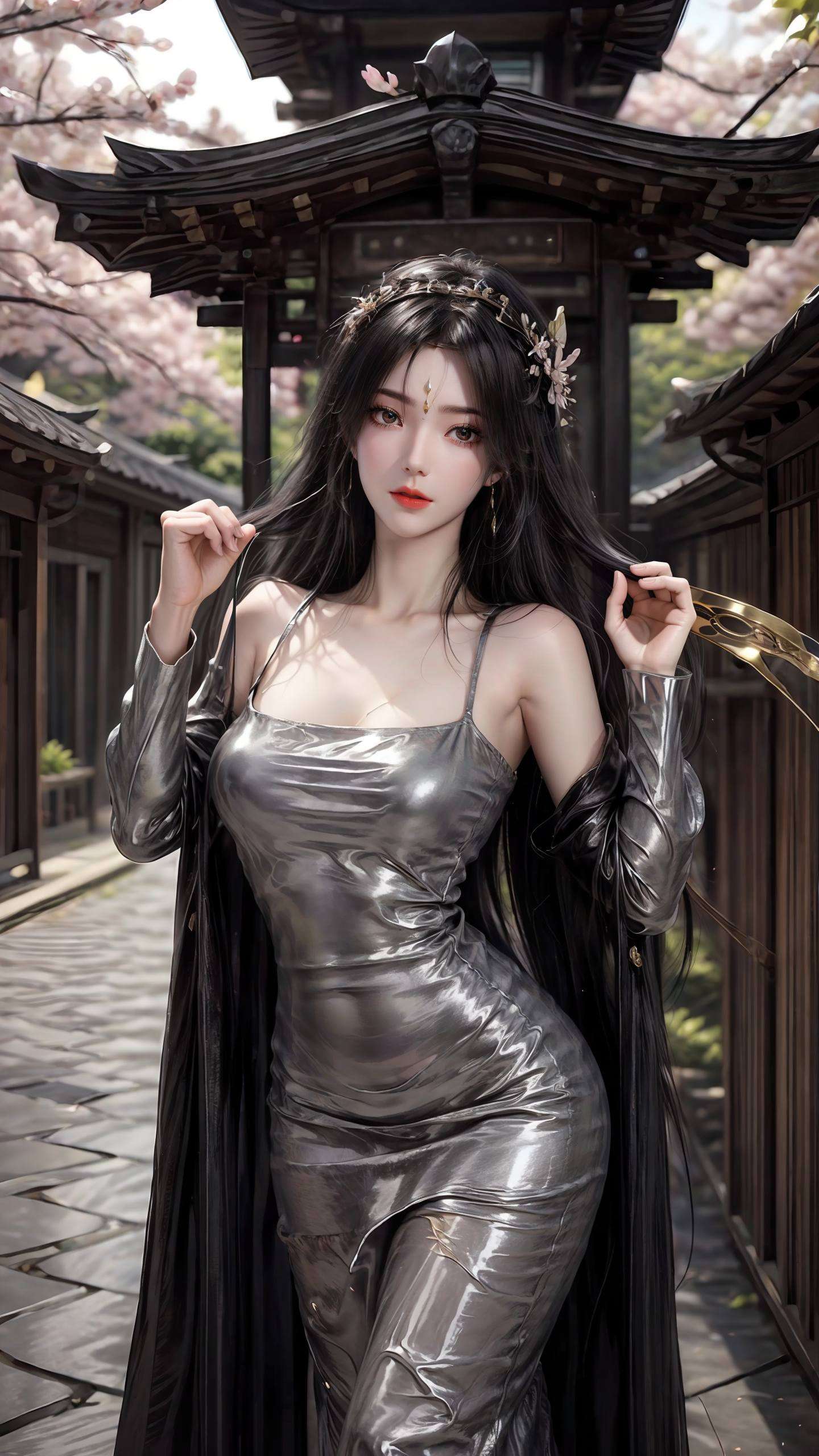 为你的电子世界增添一抹静谧的温柔柳神的倩影在平板上轻轻舞动