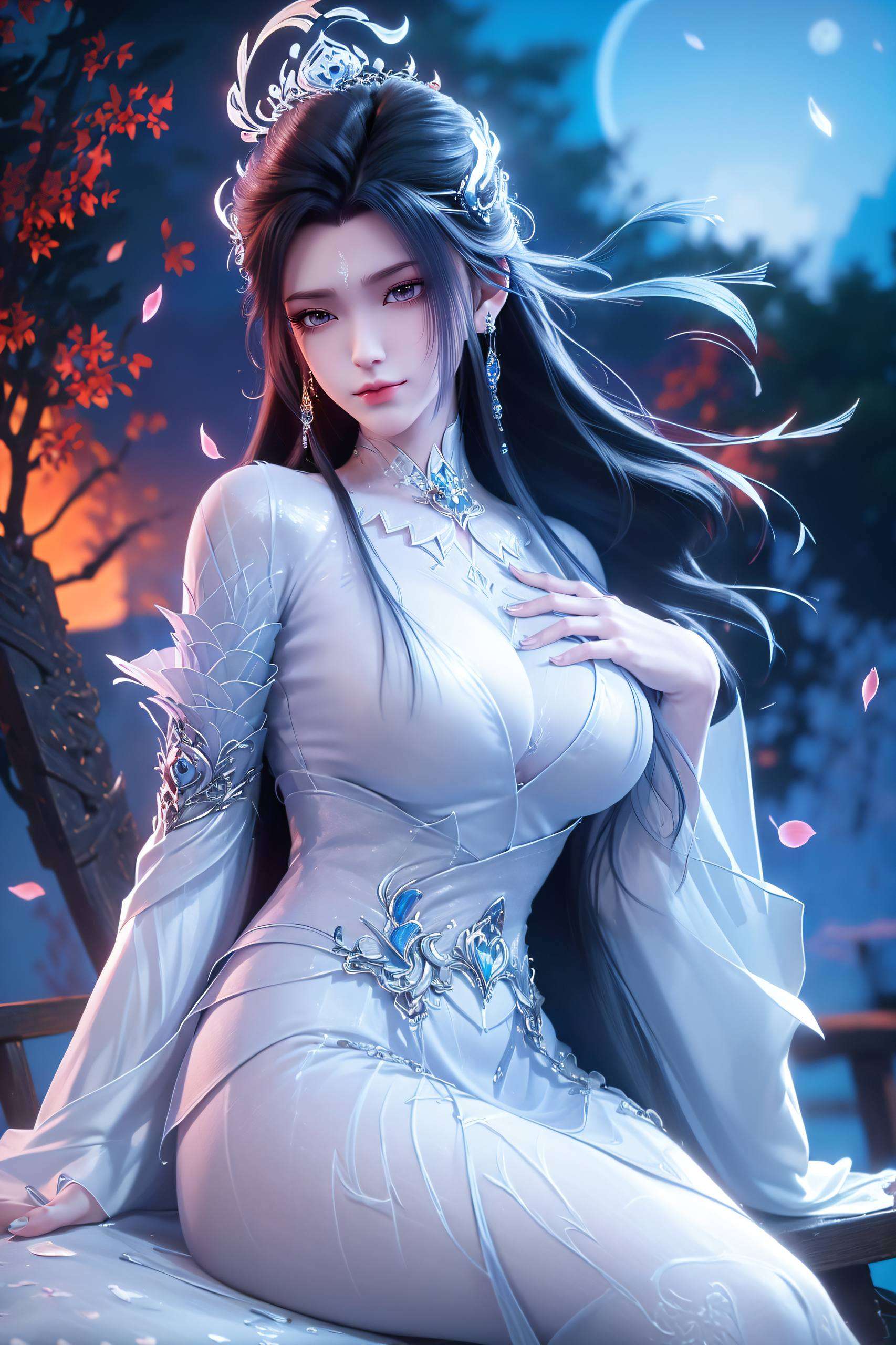 剑身寒光闪烁画面中央
