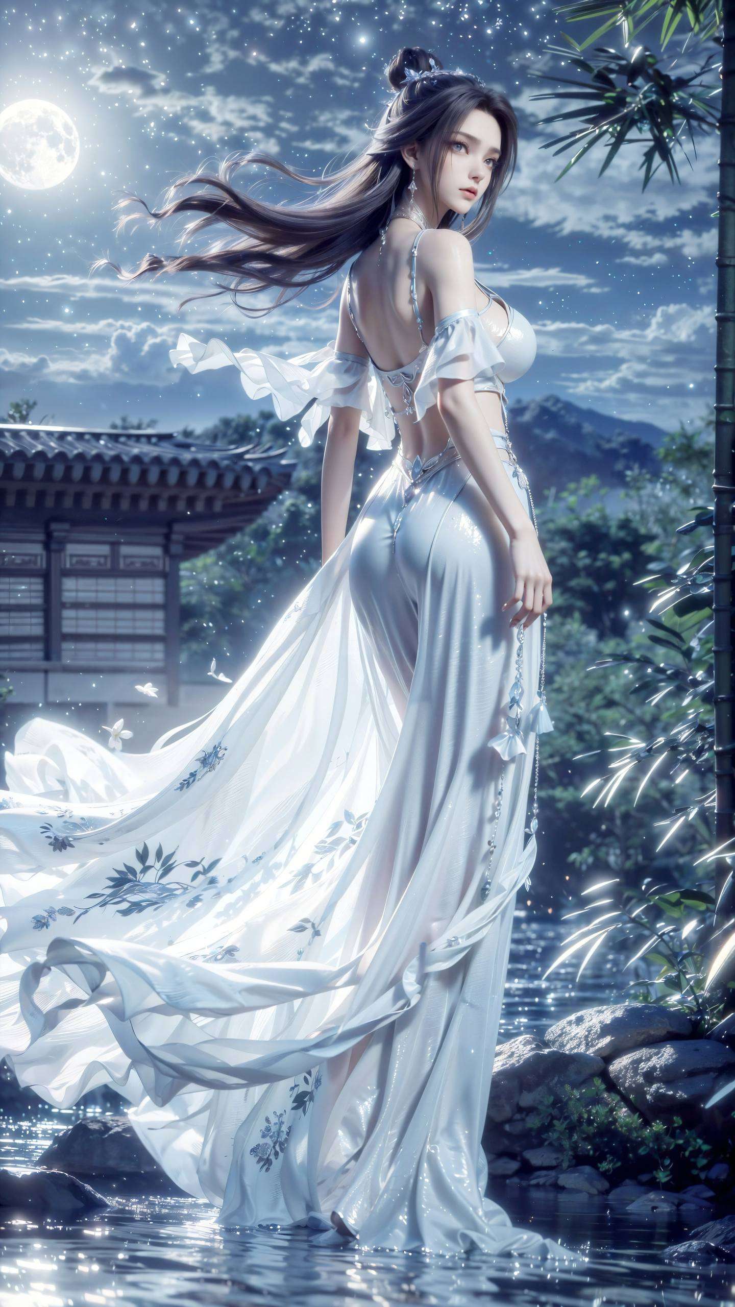 无论是静态的沉思还是剑舞的英姿