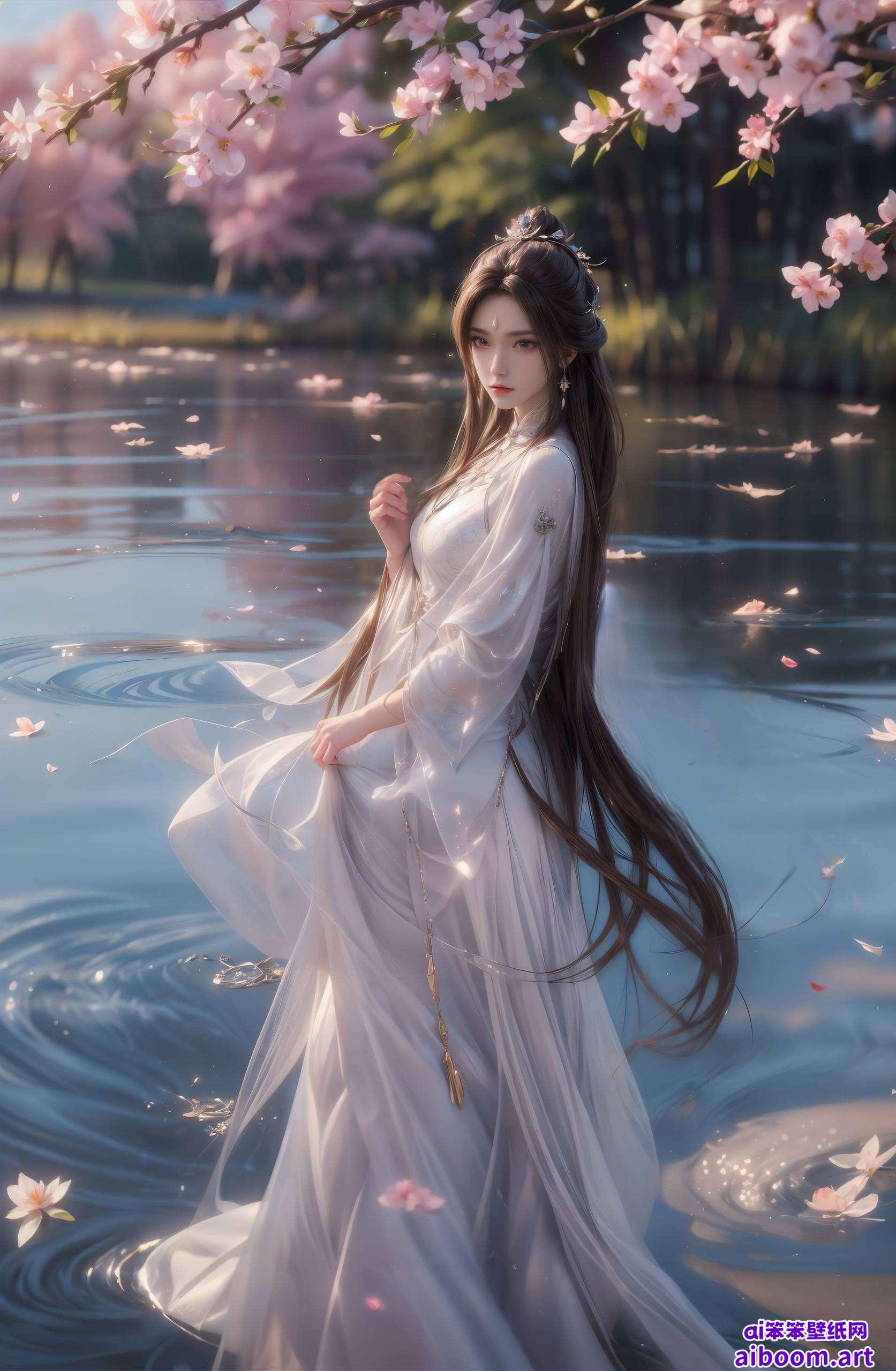 这位AI女神的倩影细腻至极