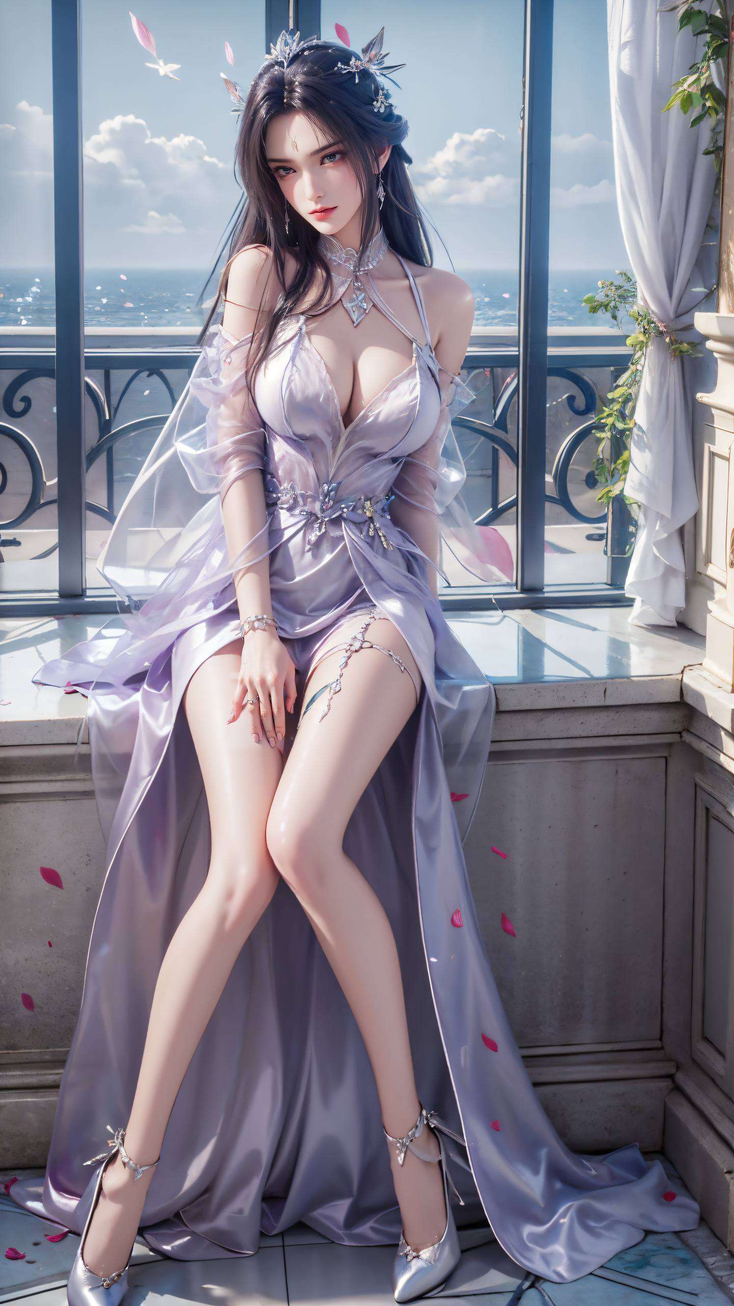 细腻的笔触描绘出陆雪琪的灵动眼神将古典美与现代科技完美融合