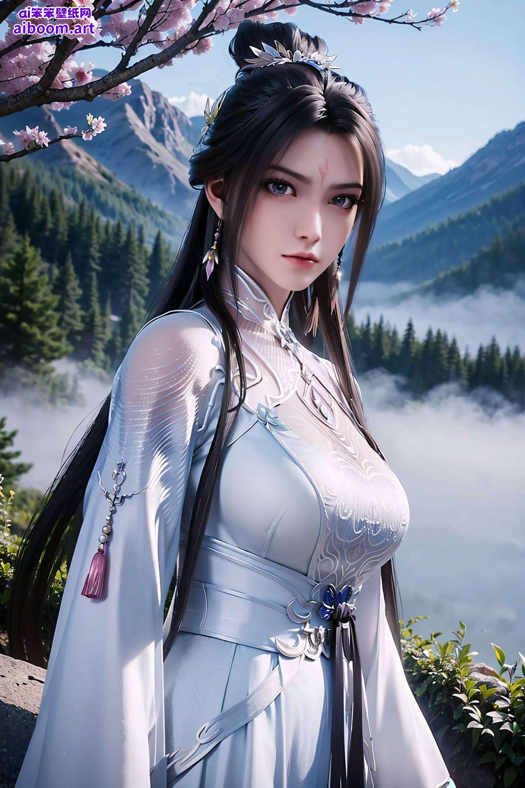 融合了细腻的点阵电脑绘画技术以《诛仙》中的陆雪琪为灵感