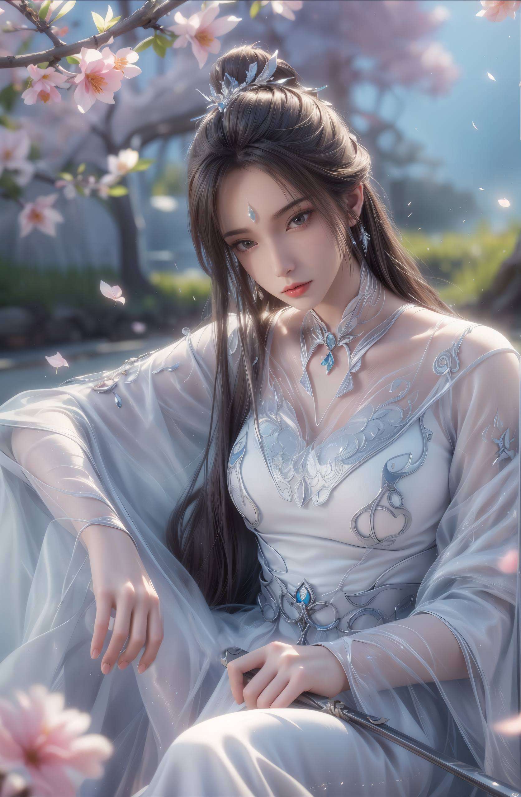 高清画质让她的每一个细节都栩栩如生为你的电脑桌面增添一抹清新可爱的色彩