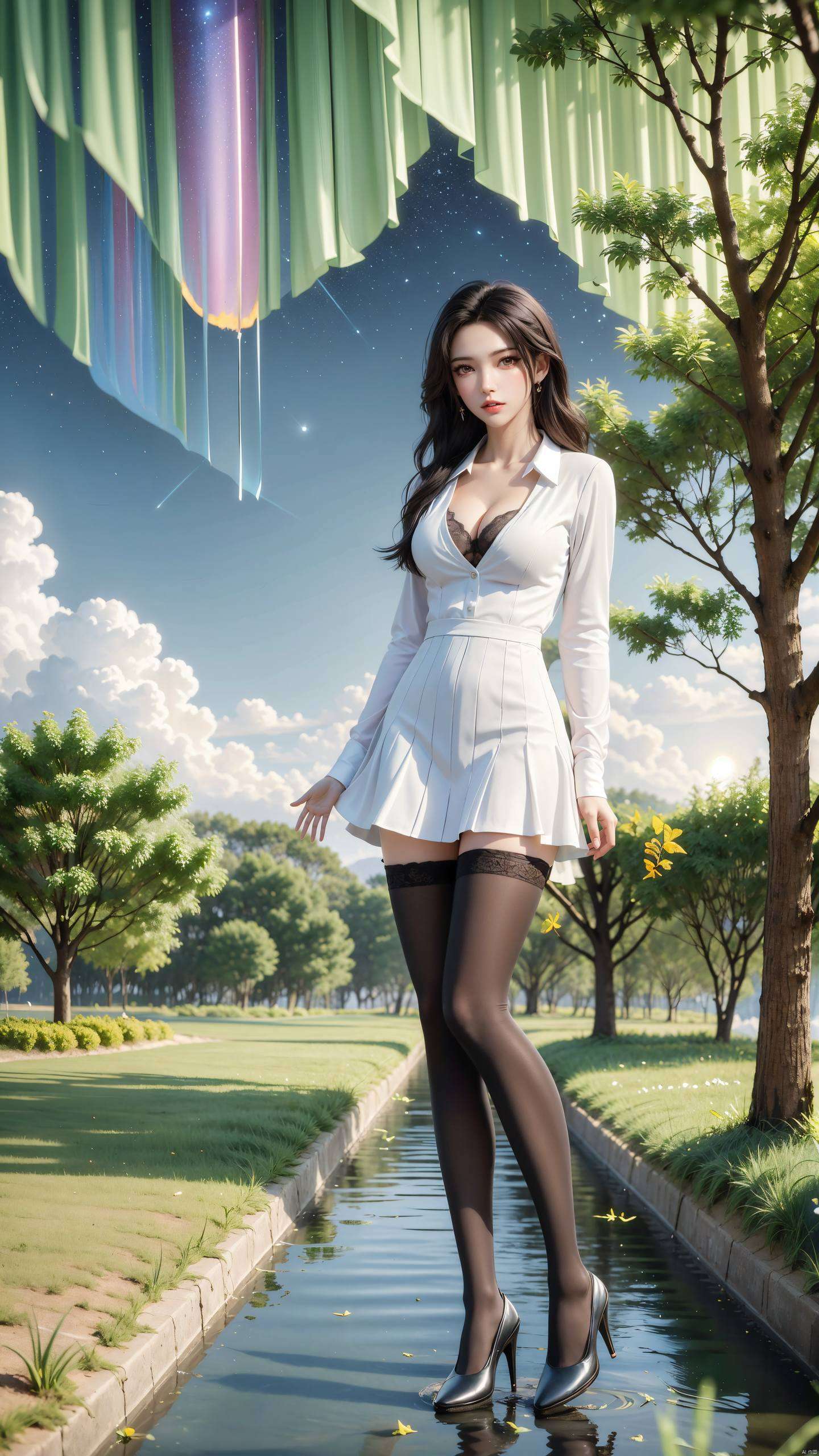 苹果桌面主题焕新登场！网友巧手绘制色彩斑斓中藏着深情对视