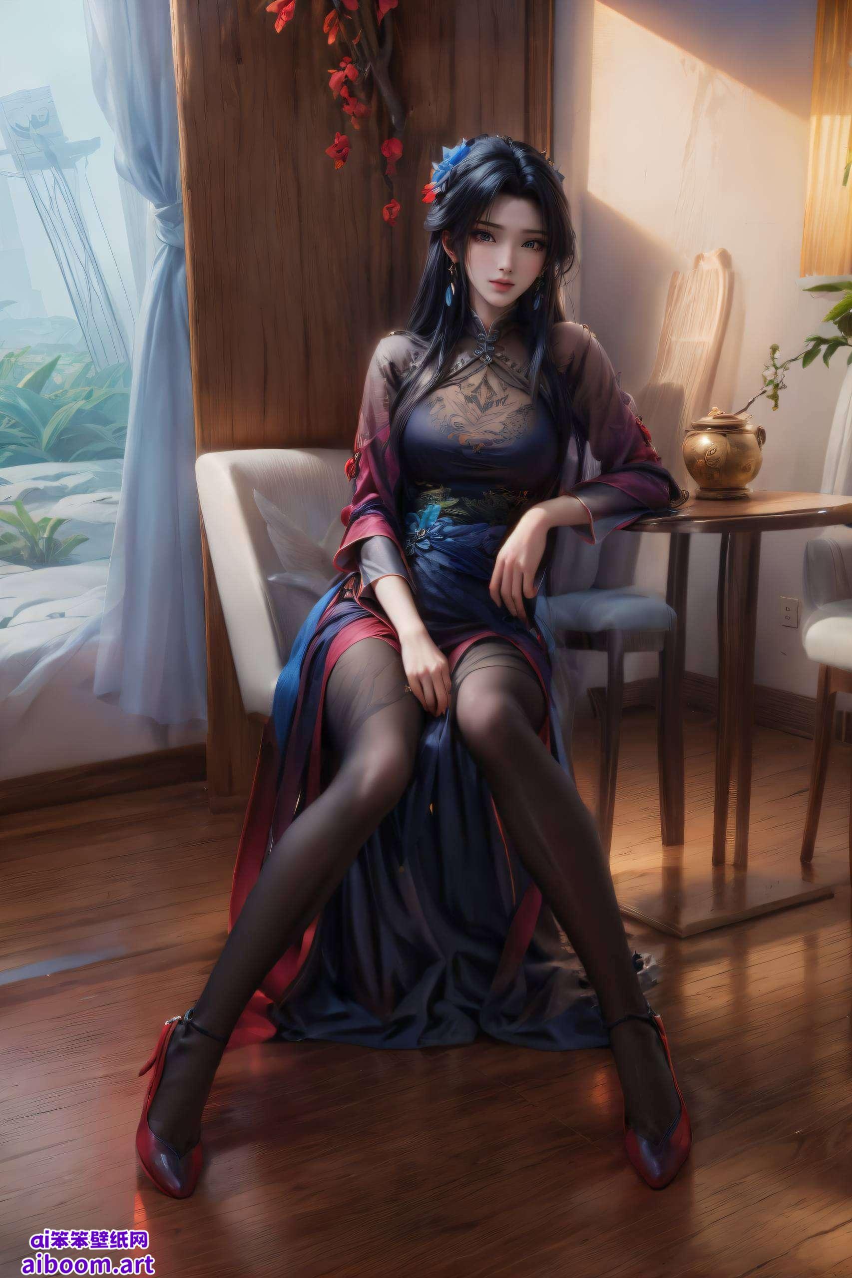 这张2560p超清壁纸绝对不容错过！以国漫女神陆雪琪为主角灵动飘逸的动态效果