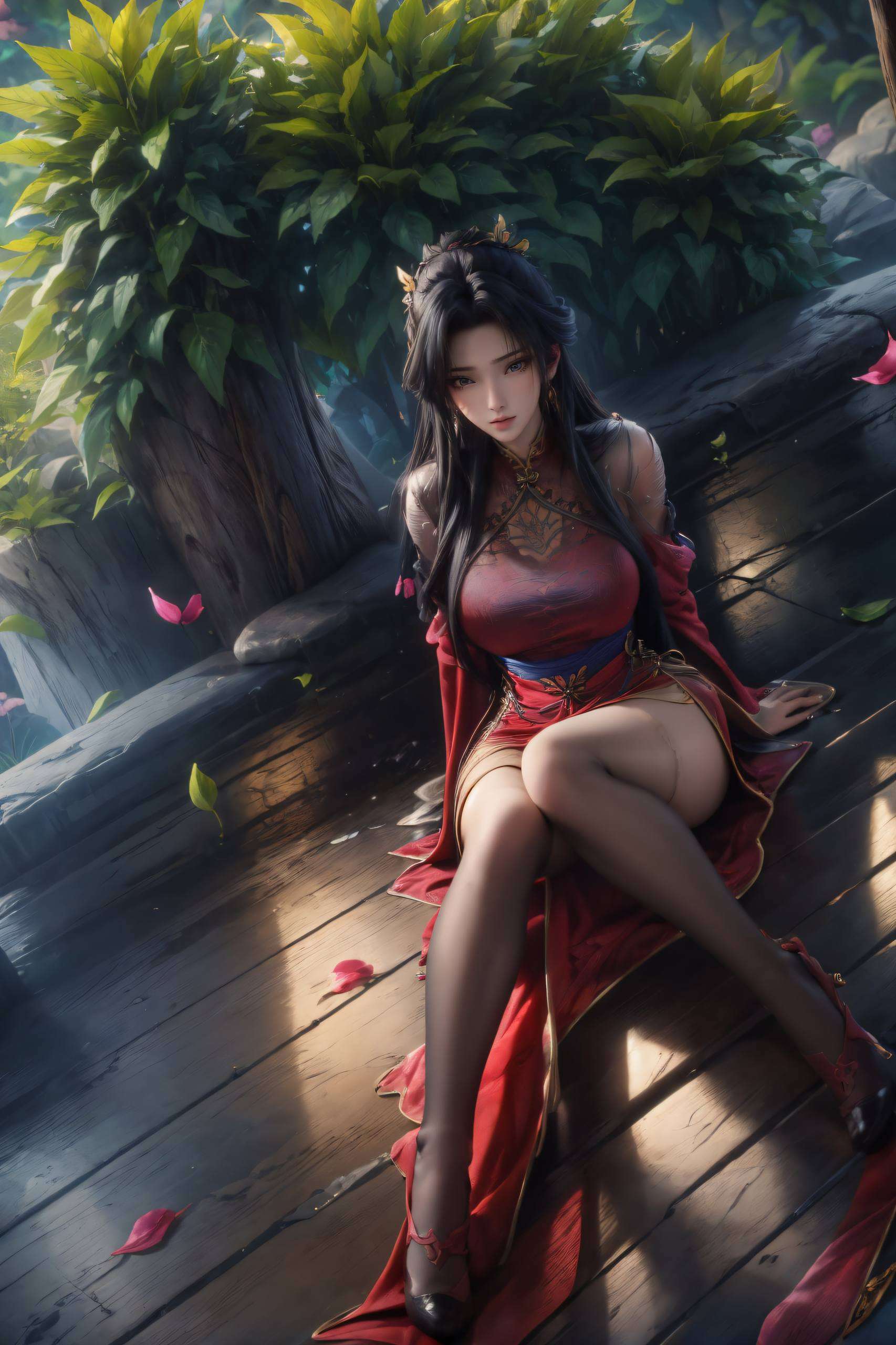 如诗如画身披锦绣婚袍