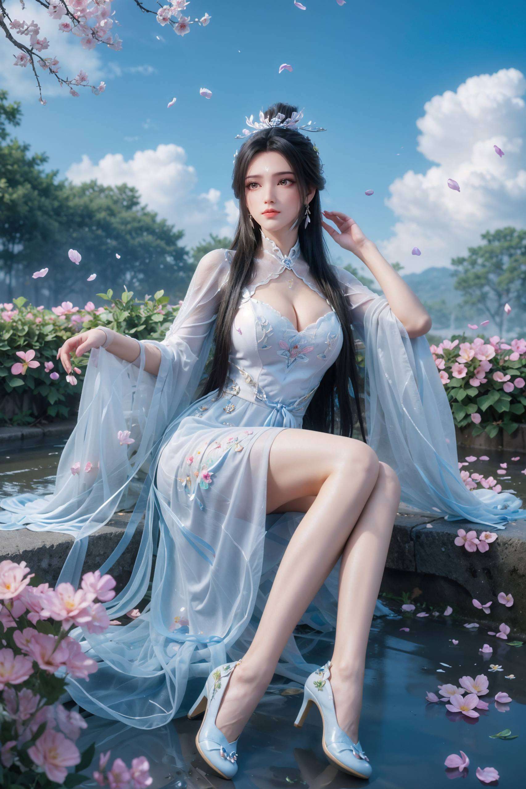 让平板上的陆雪琪仿佛跃然屏上更添一抹浪漫气息