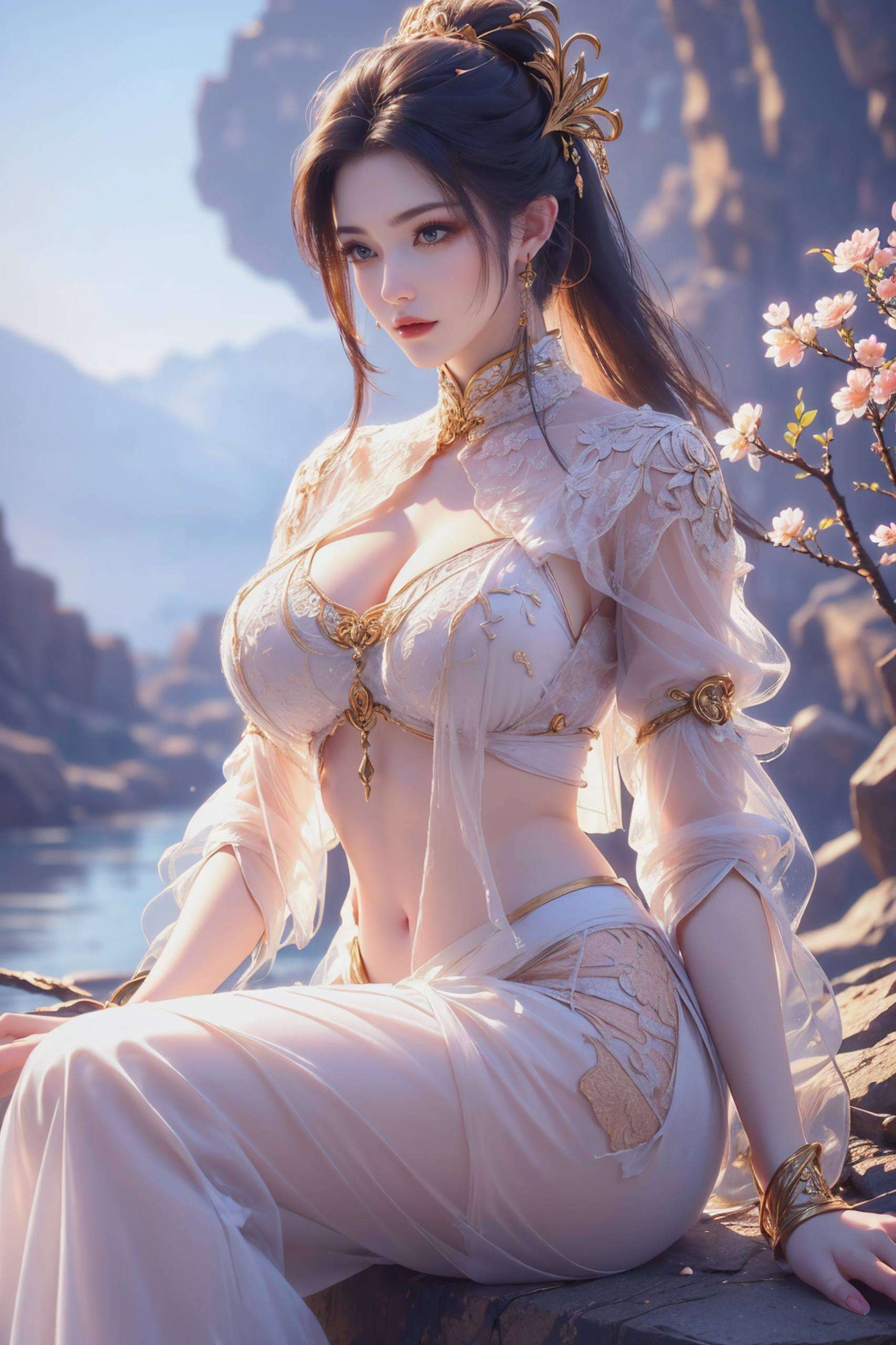 这张美杜莎的壁纸静态营造出一种别样的视觉冲击