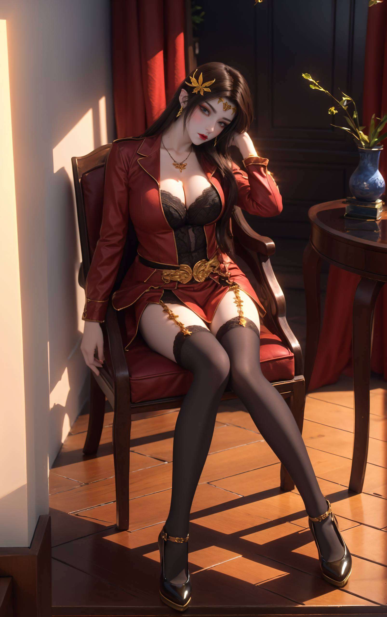 感受古典神话与现代科技的完美融合这张国漫女主AI特集壁纸