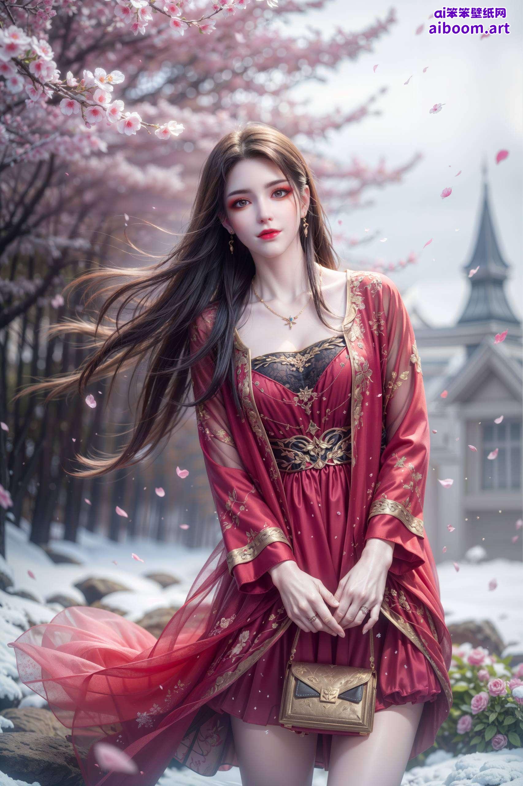 《完美高清免费壁纸合集iphone国漫美女古风》中古风美女的婉约神态与高清画质相得益彰