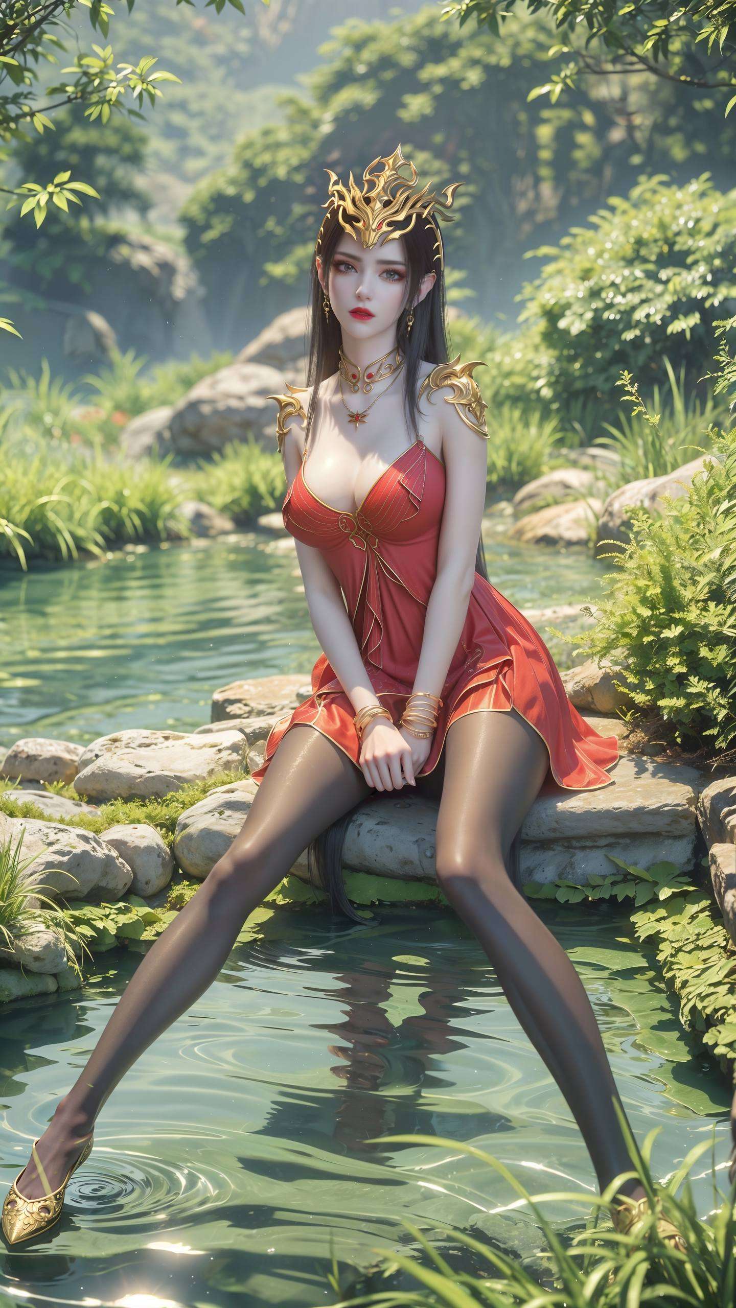 仿佛从手机屏幕中走出国漫女神气质尽显