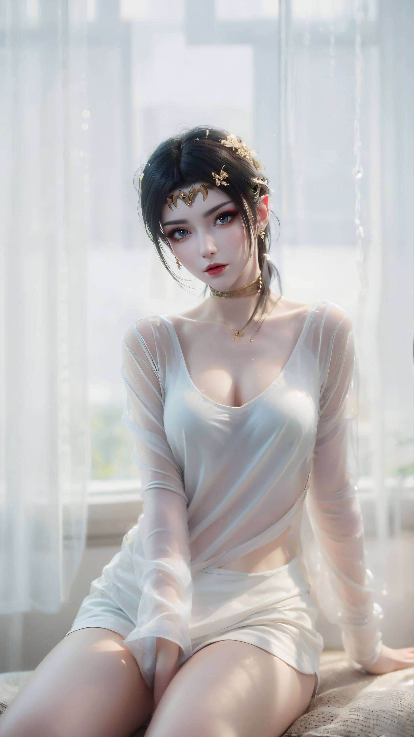 神秘蛇鳞与柔美身姿相映成趣这张国漫壁纸将《斗破苍穹》中美杜莎的蛇体形象完美融入