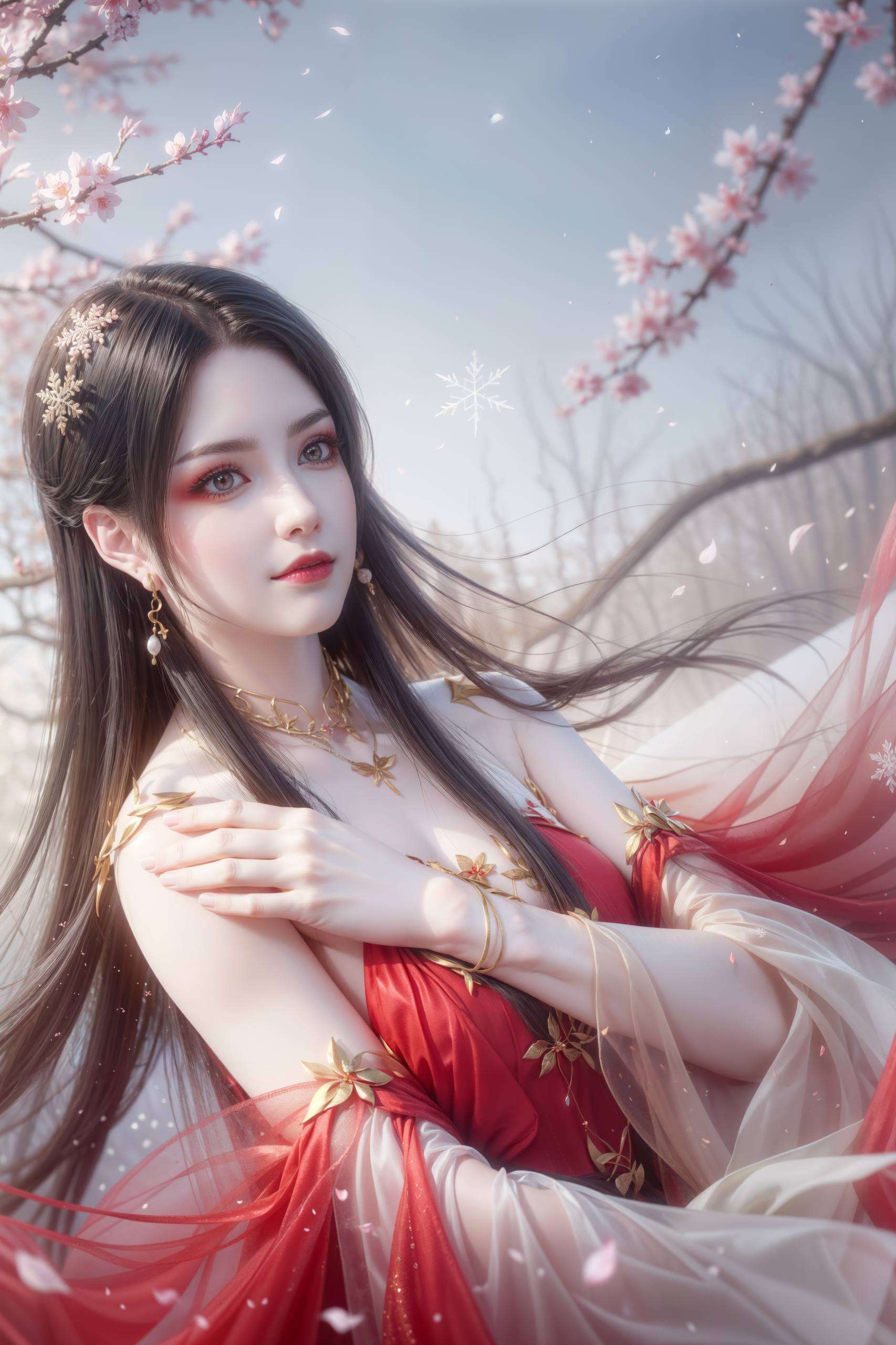 1080p分辨率下的美杜莎脸型美图国漫美女古风壁纸