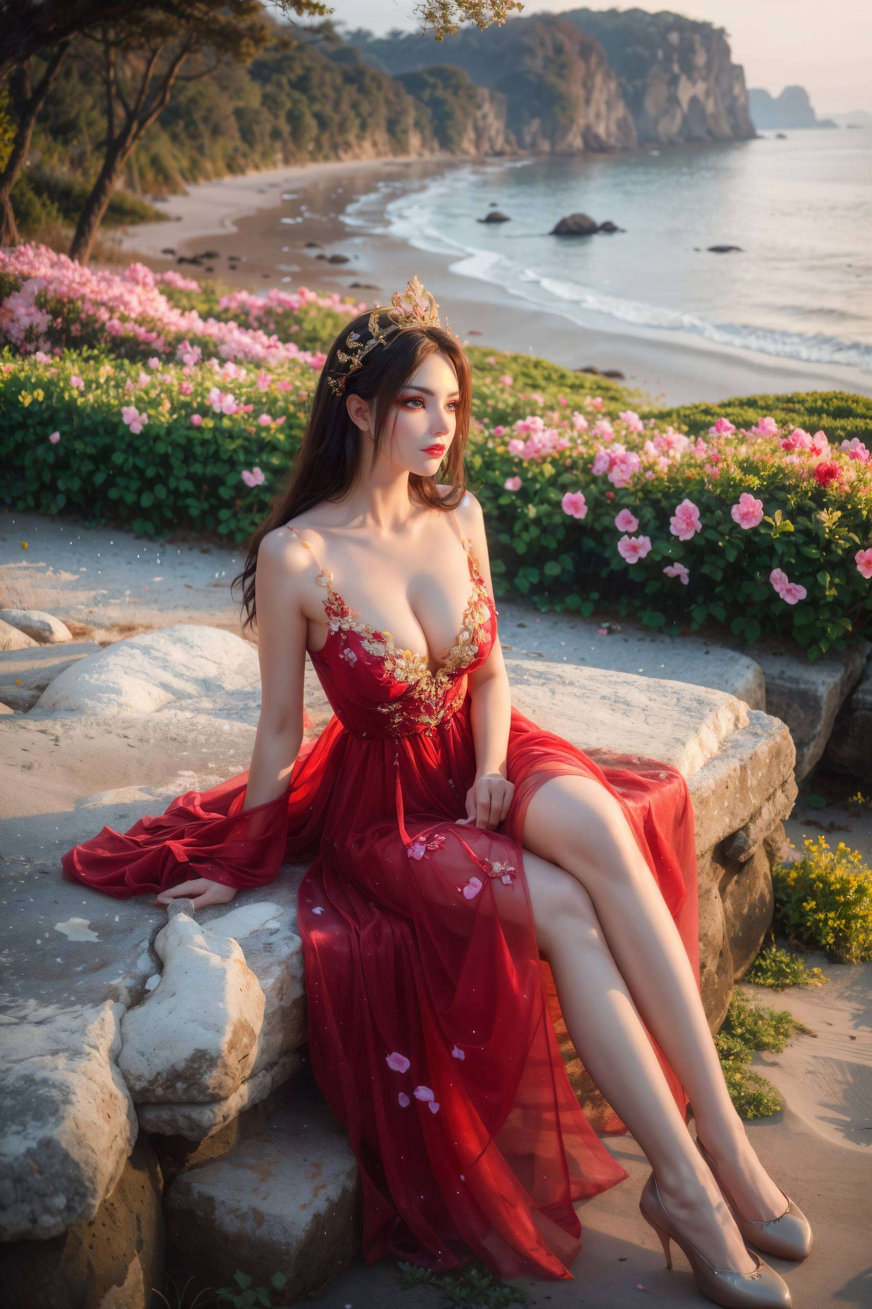 让人一眼难忘这张极简风格的苹果国漫美女背景图片