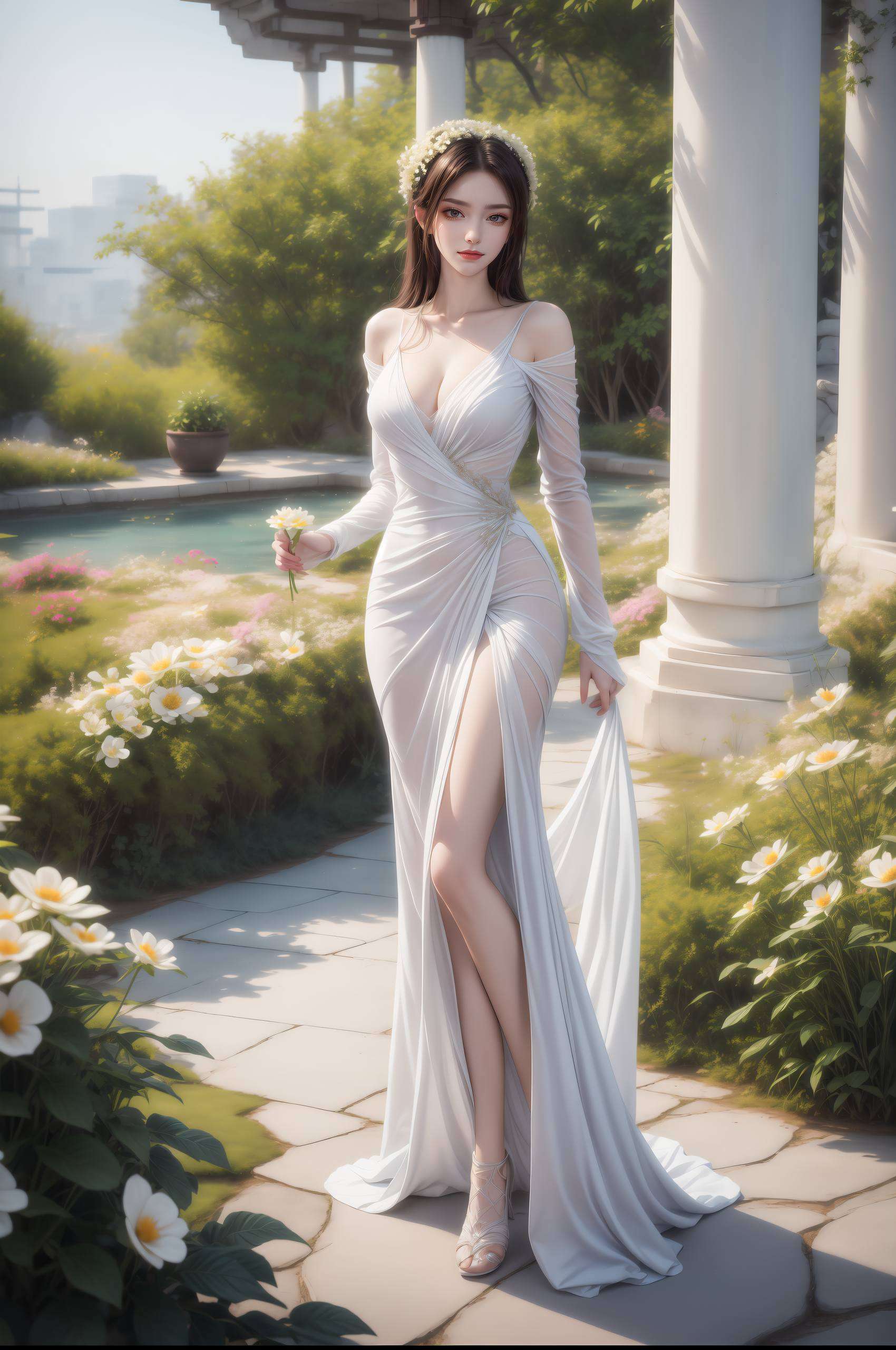 她的蛇发如丝般柔顺穿梭在国漫的绚丽世界