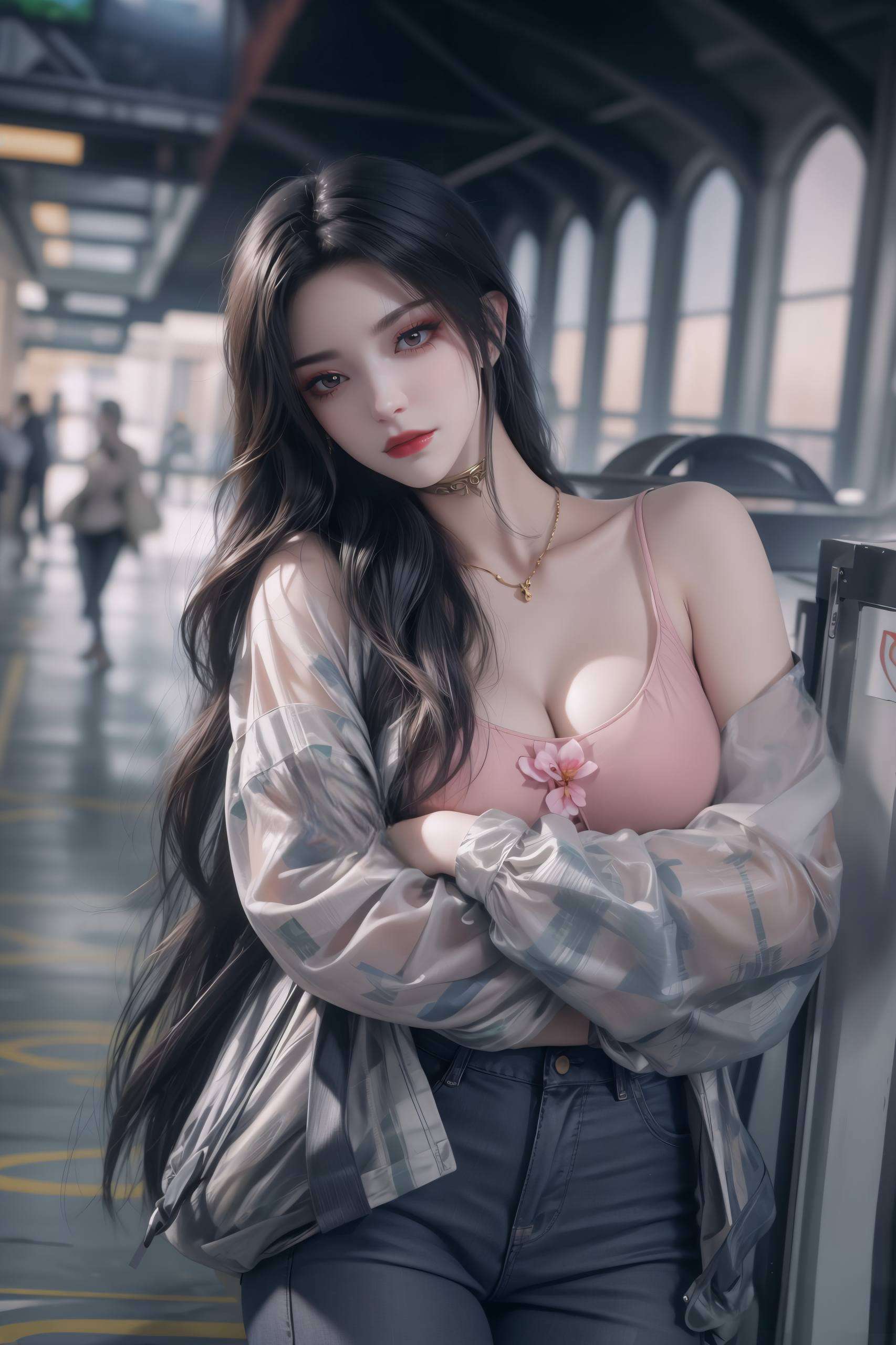 神秘的面纱下美杜莎眼神深邃