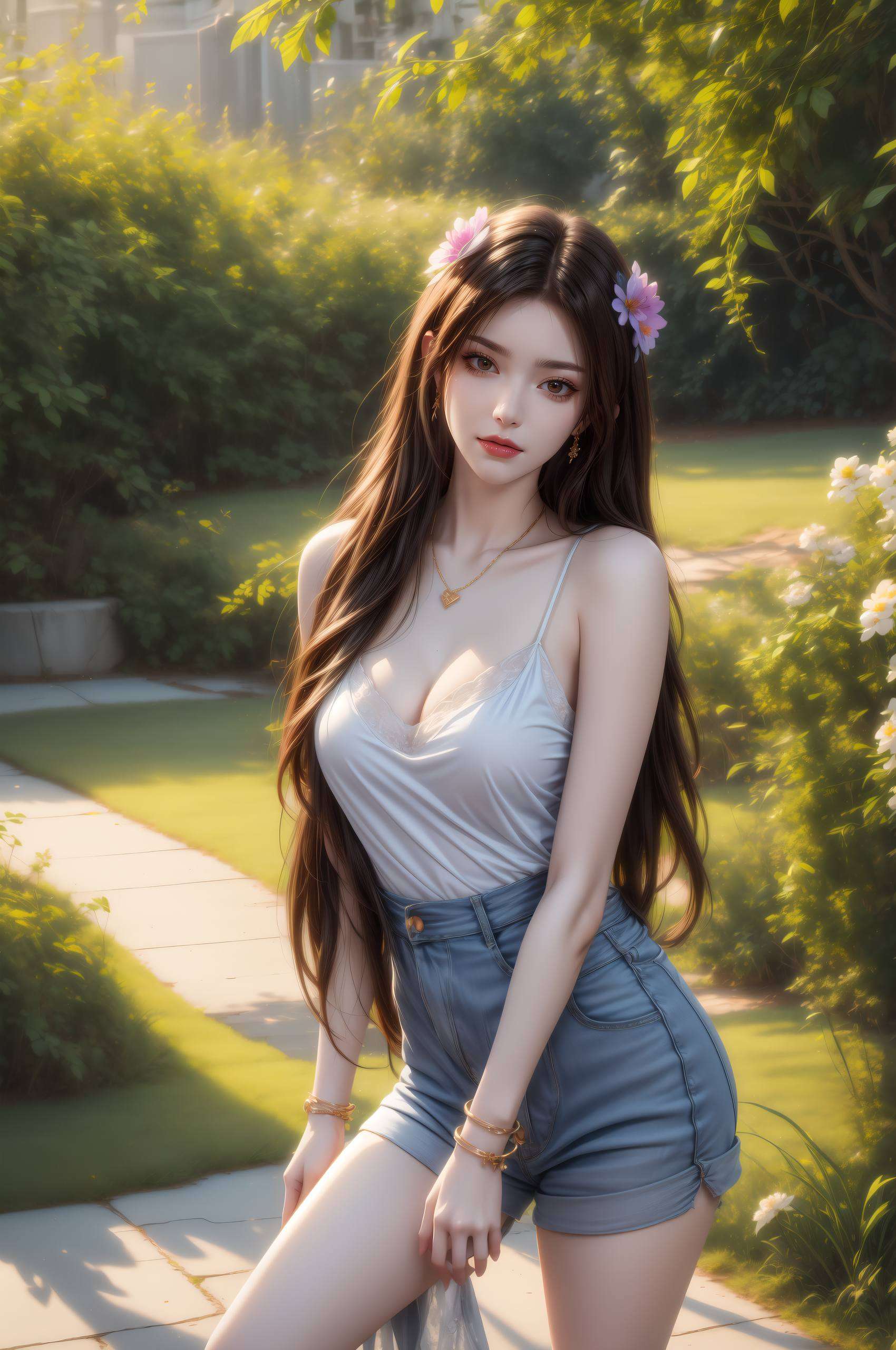 灵动生姿这张壁纸融合了东方元素的独特韵味