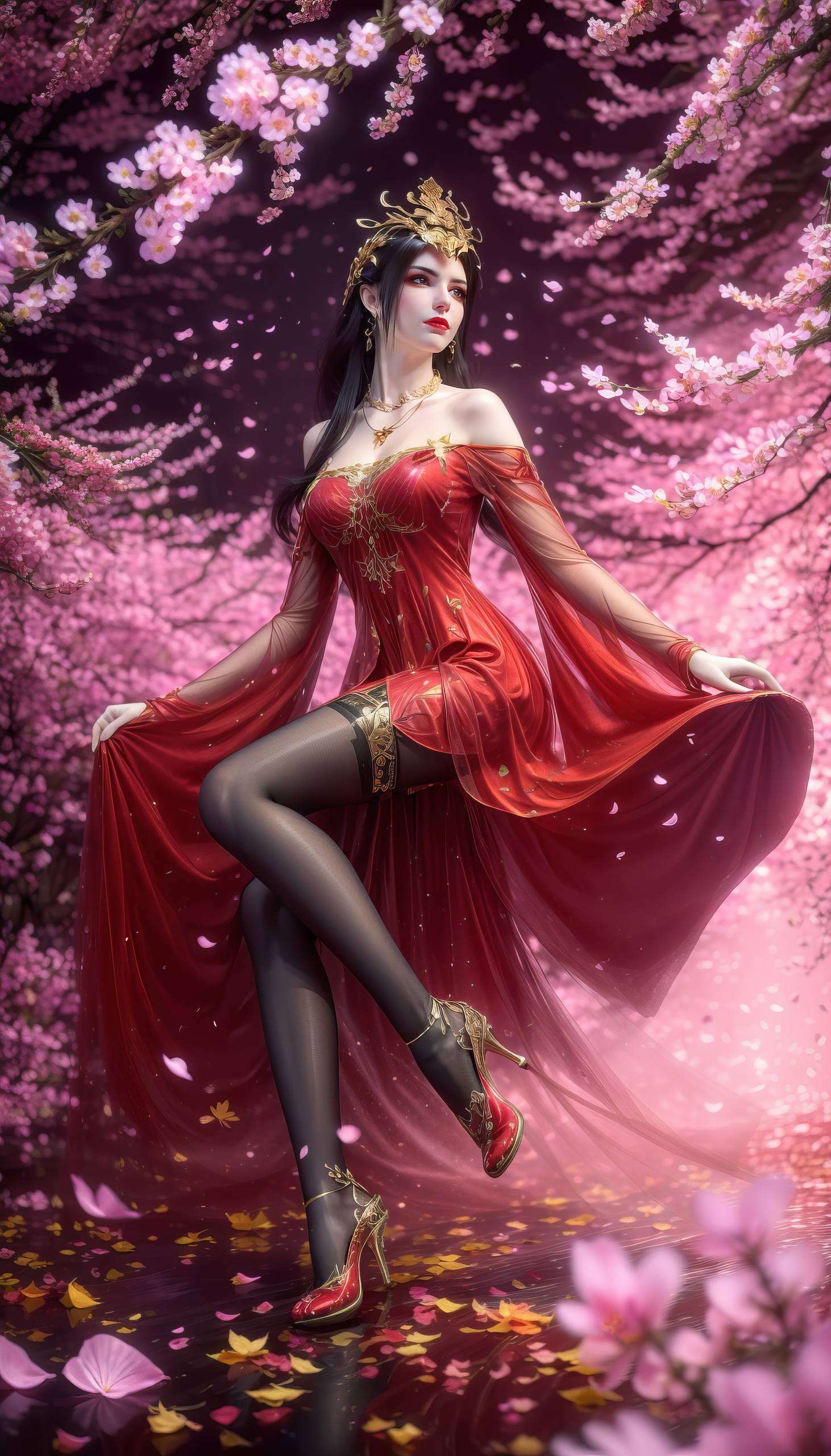 这幅《斗破苍穹》美杜莎现代壁纸美杜莎冷艳的眼神与安卓AI绘画的细腻笔触相得益彰